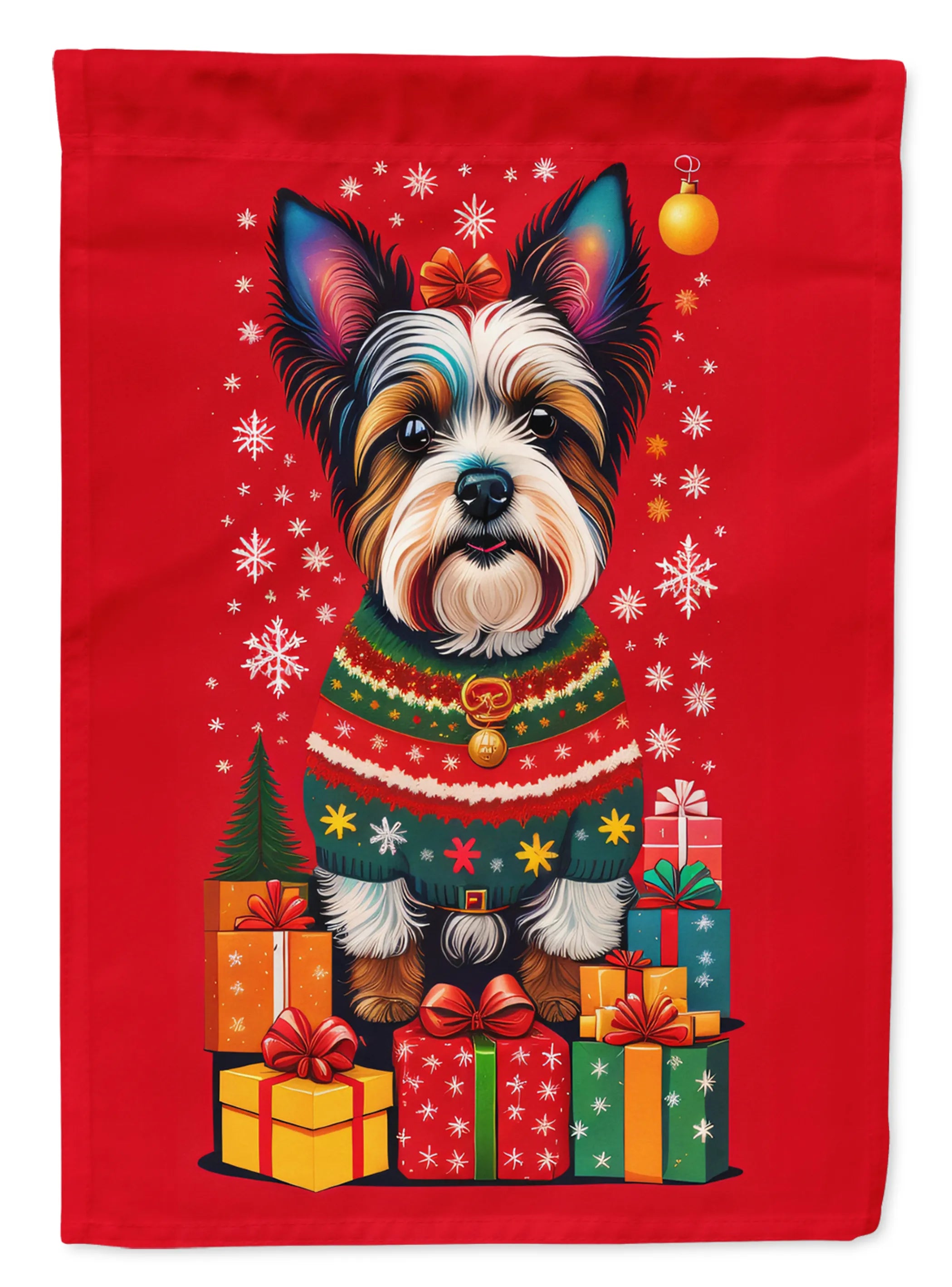 Holiday Christmas Decorative Flag - Size: GARDEN SIZE | Pack Of: 1 | Collection name: Holiday christmas