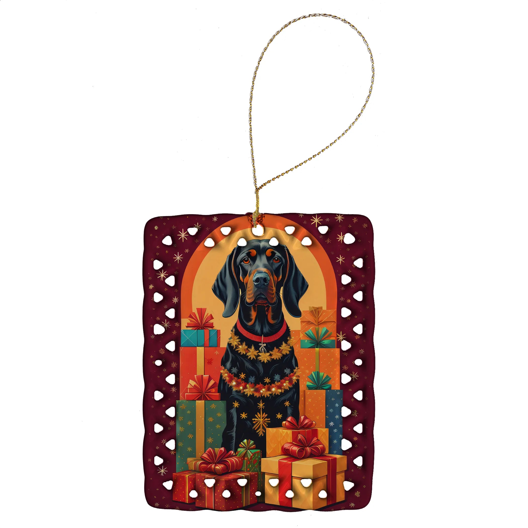 Holiday Christmas Porcelain Ornament