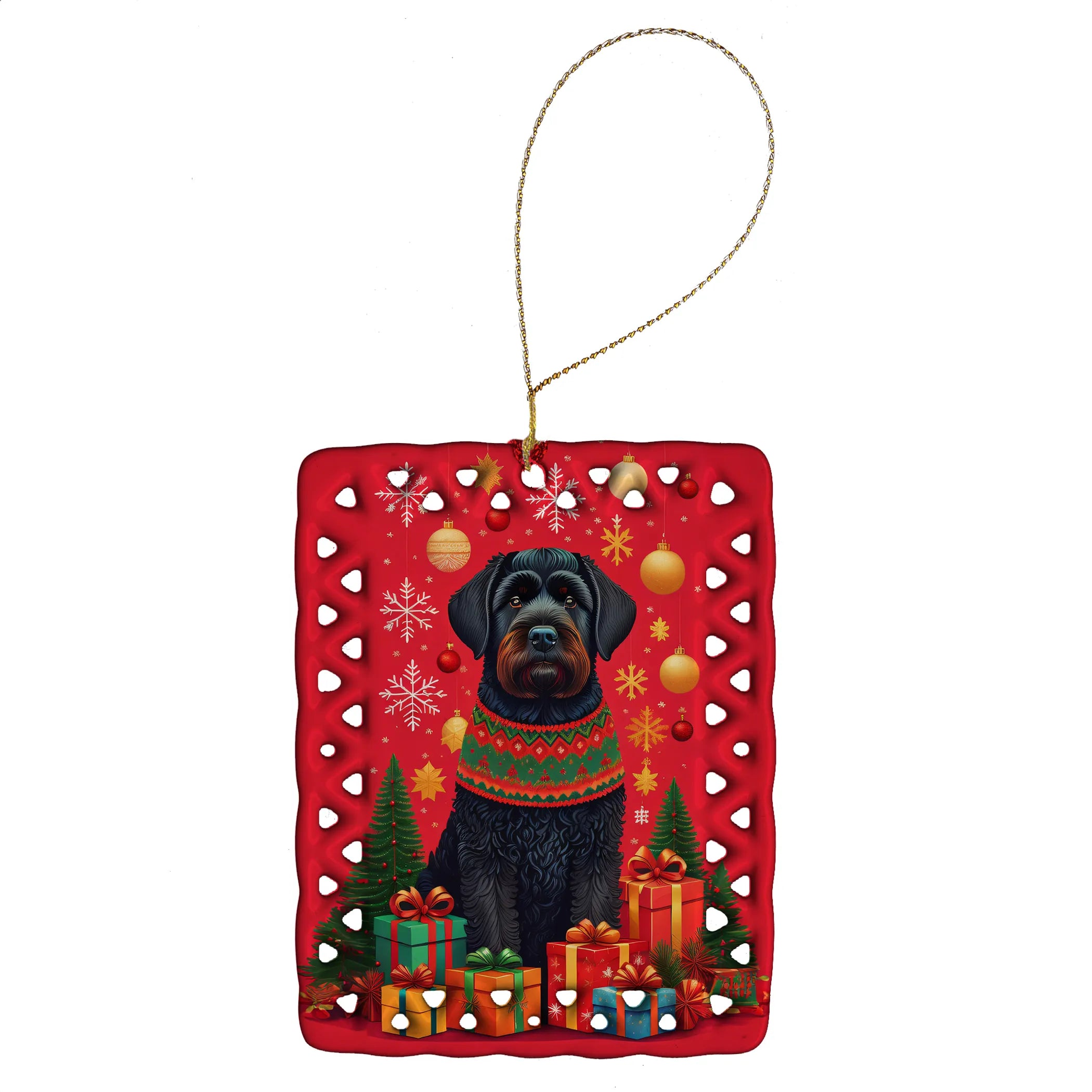 Holiday Christmas Porcelain Ornament