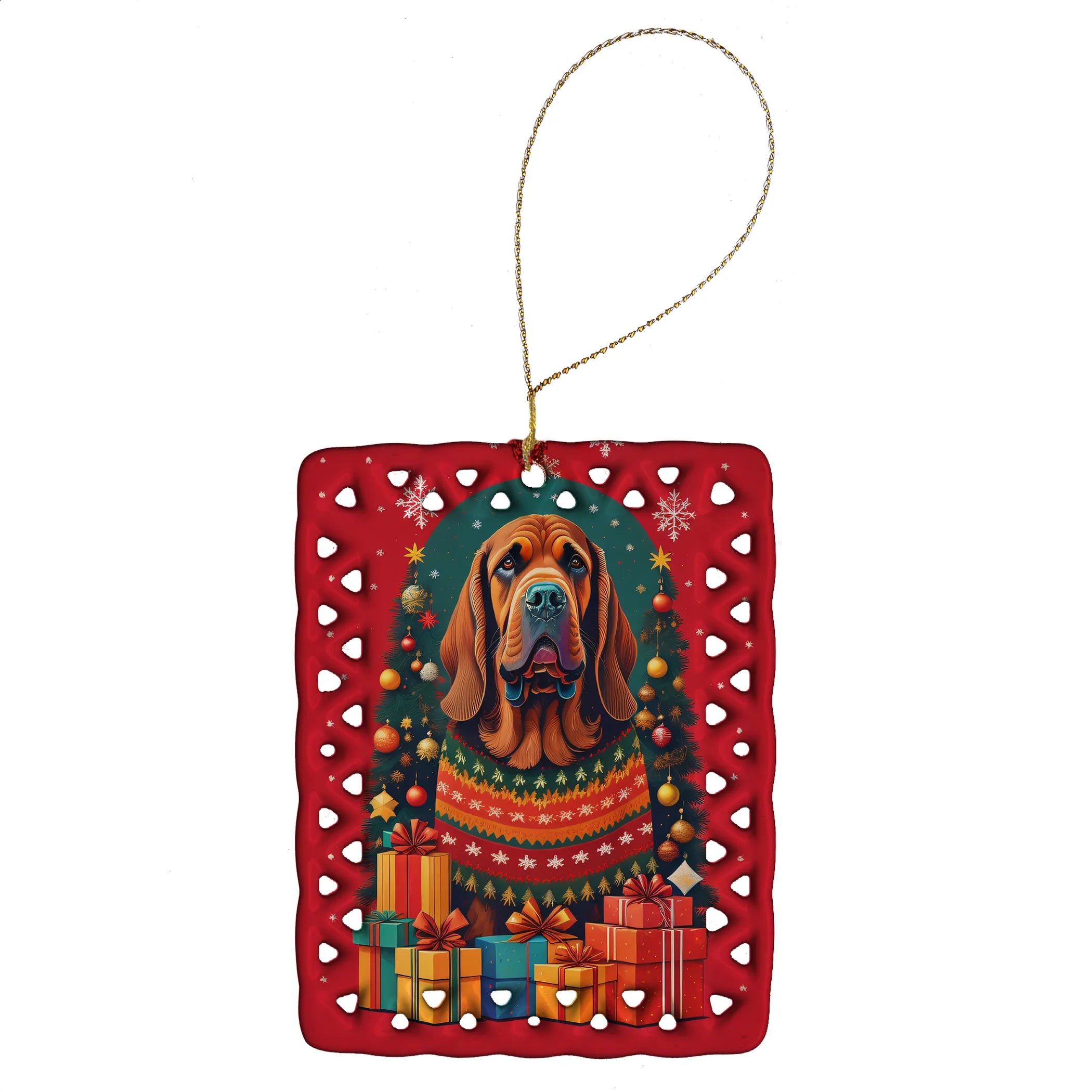 Holiday Christmas Porcelain Ornament