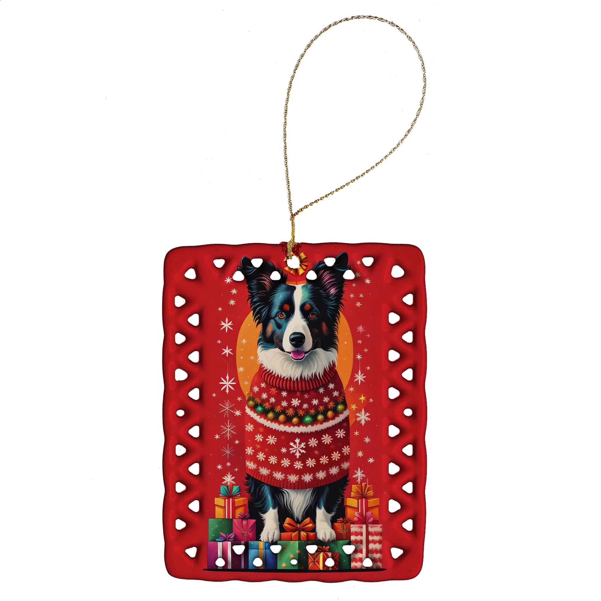 Holiday Christmas Porcelain Ornament