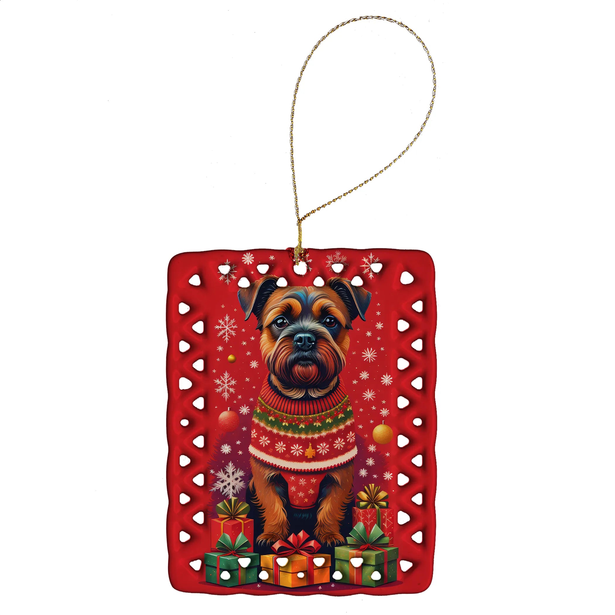 Holiday Christmas Porcelain Ornament