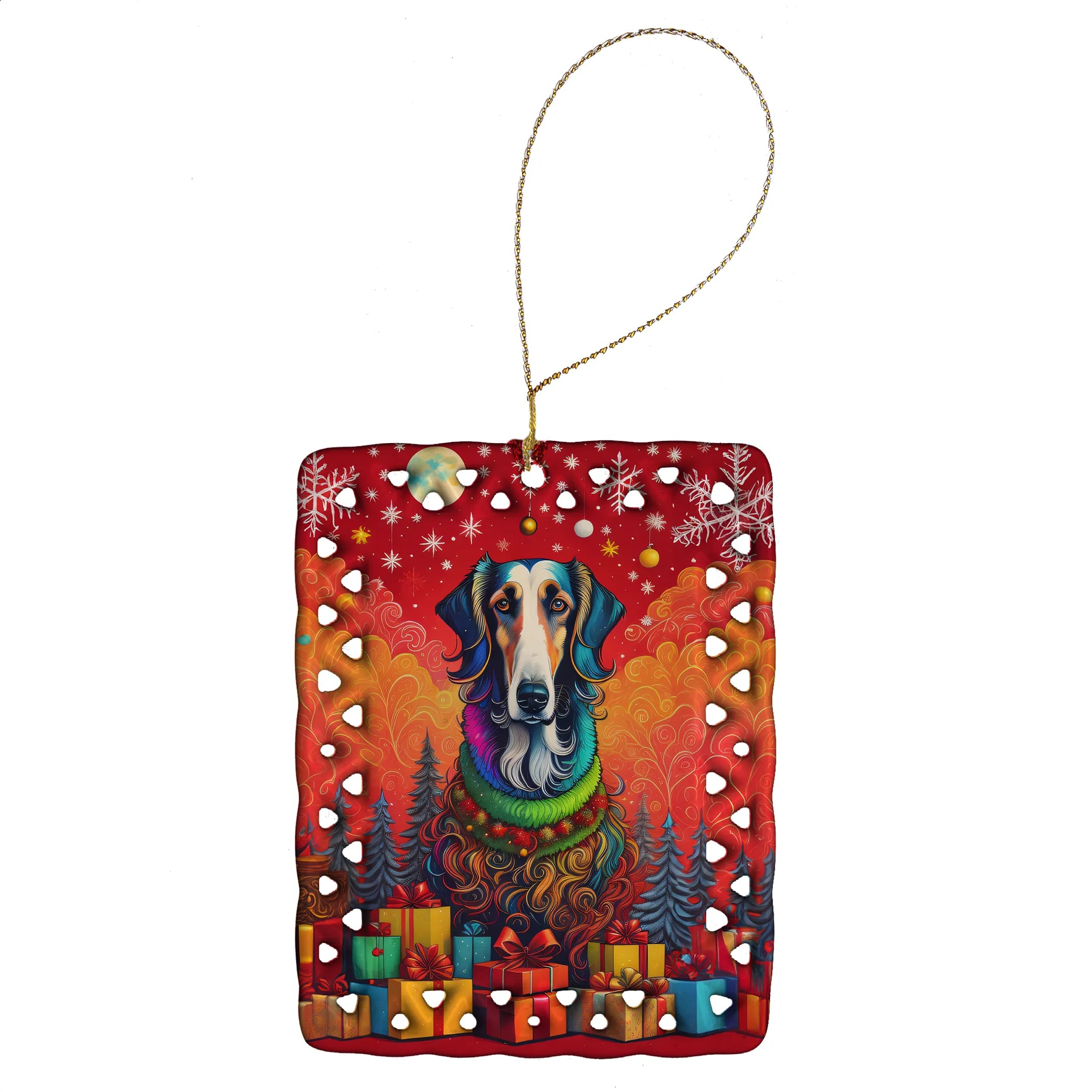 Holiday Christmas Porcelain Ornament