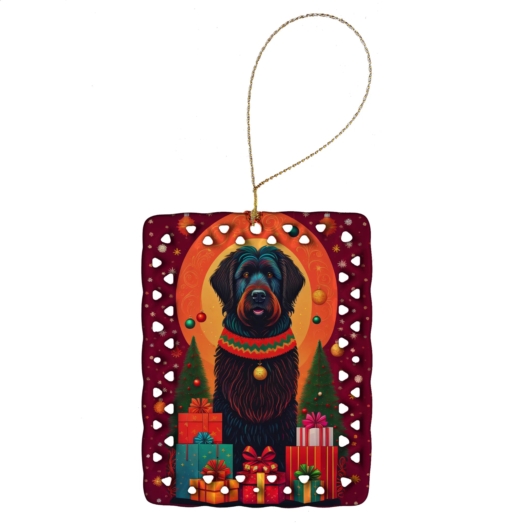 Holiday Christmas Porcelain Ornament
