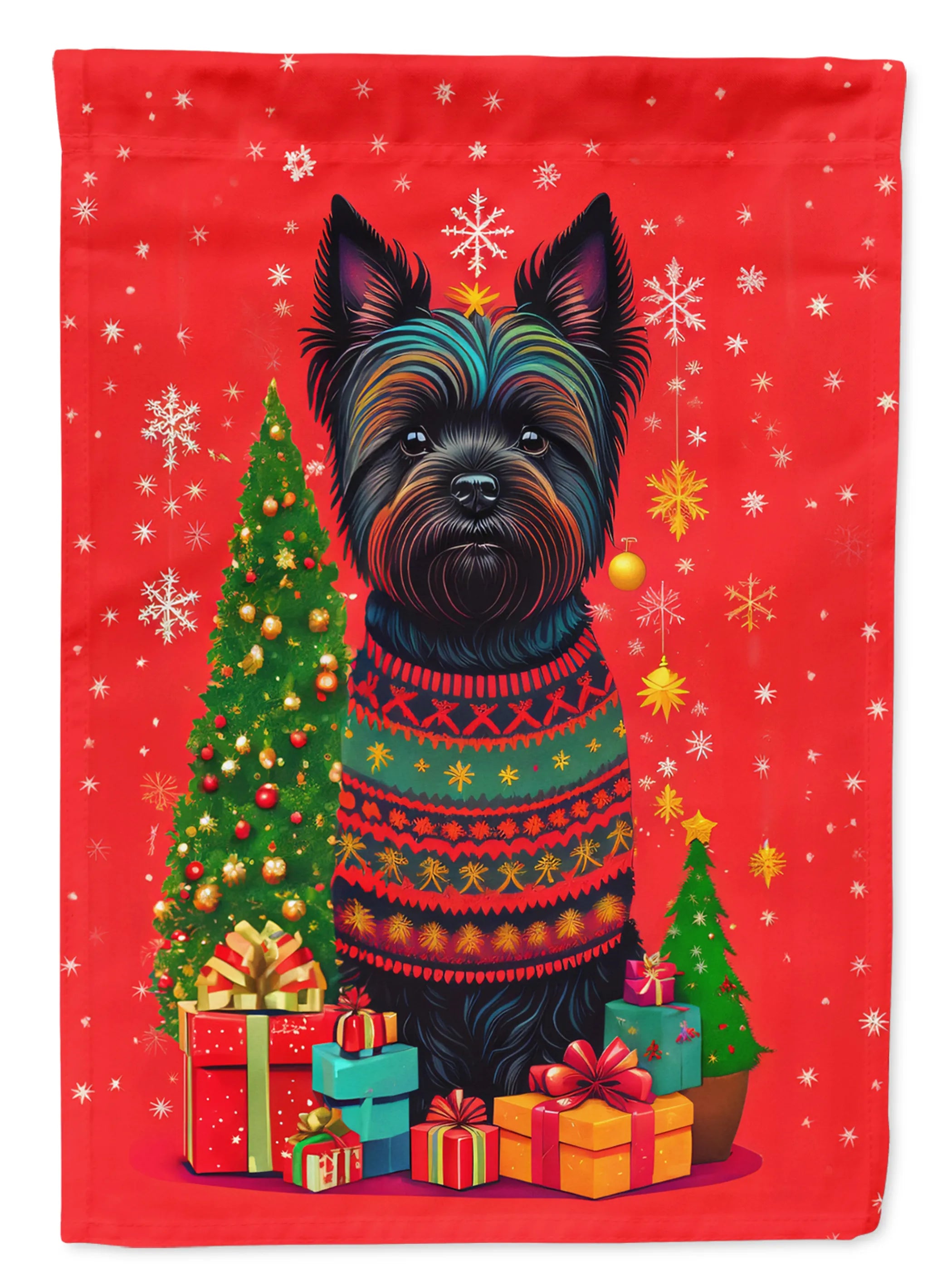 Holiday Christmas Decorative Flag - Size: GARDEN SIZE | Pack Of: 1 | Collection name: Holiday christmas