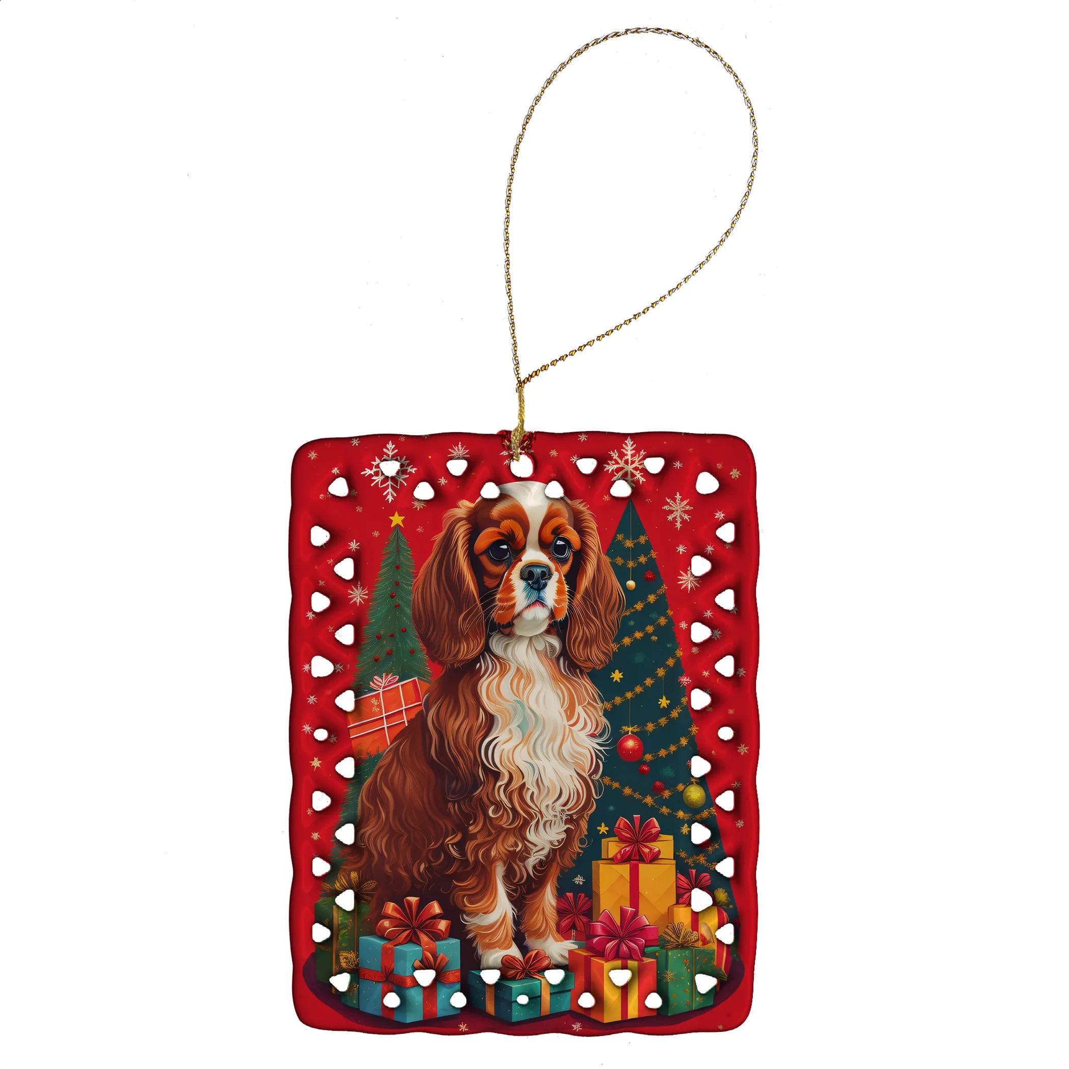 Holiday Christmas Porcelain Ornament