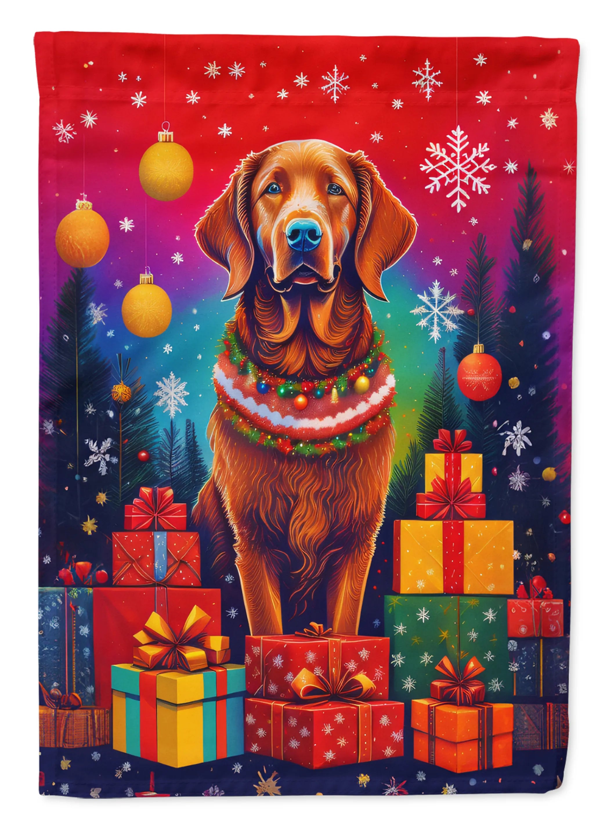 Holiday Christmas Decorative Flag - Size: GARDEN SIZE | Pack Of: 1 | Collection name: Holiday christmas