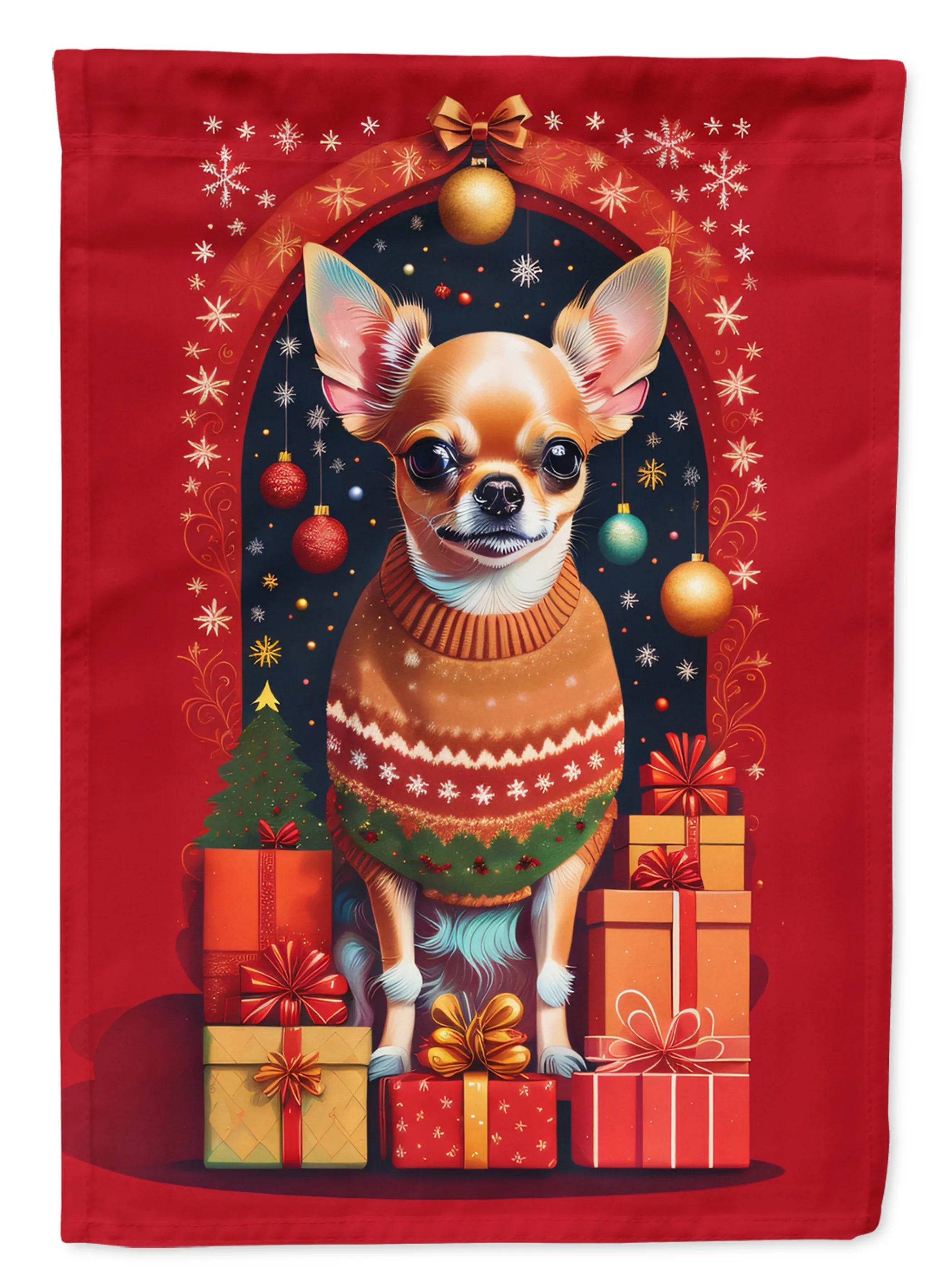 Holiday Christmas Decorative Flag - Size: GARDEN SIZE | Pack Of: 1 | Collection name: Holiday christmas