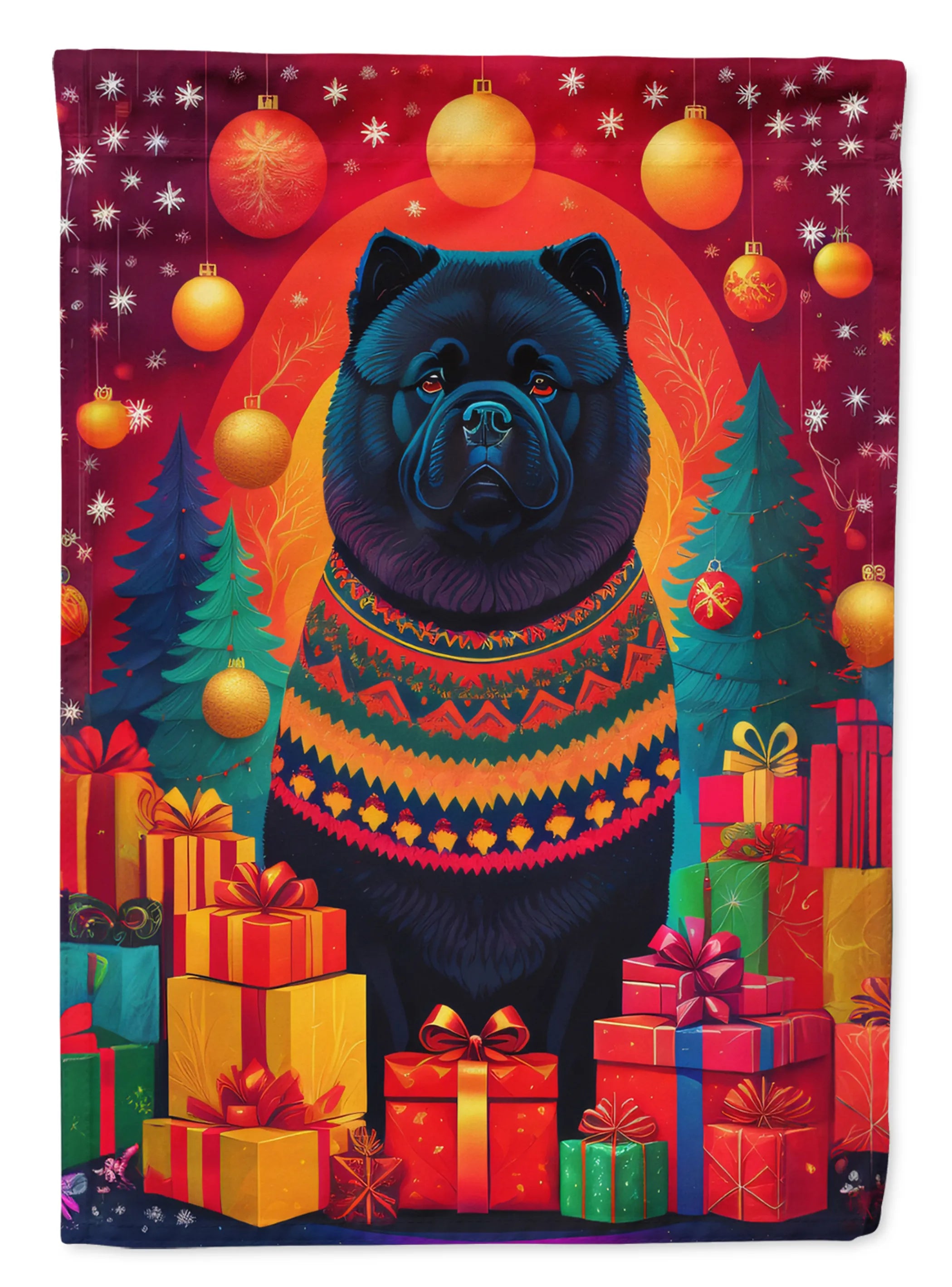Holiday Christmas Decorative Flag - Size: GARDEN SIZE | Pack Of: 1 | Collection name: Holiday christmas