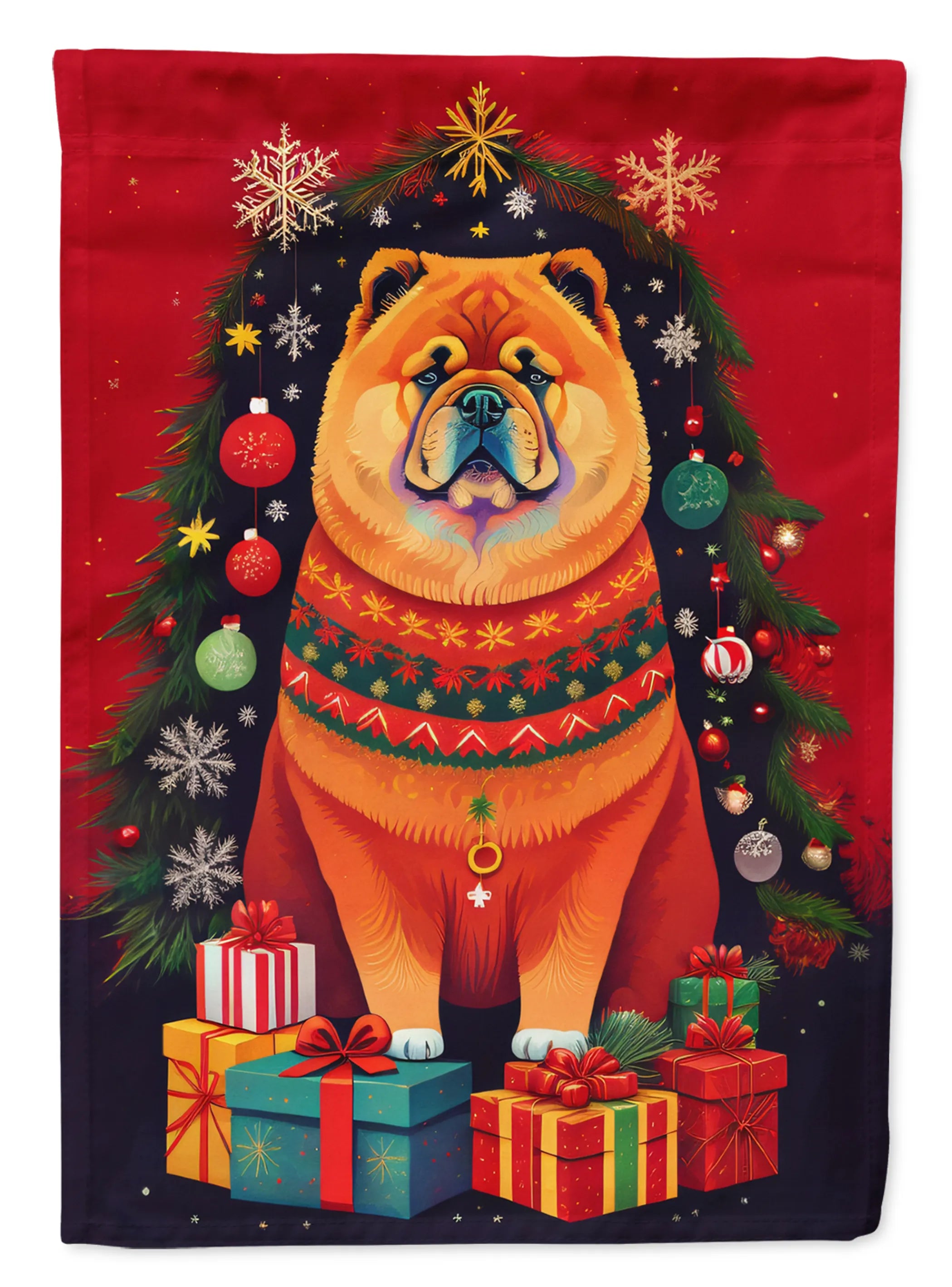 Holiday Christmas Decorative Flag - Size: GARDEN SIZE | Pack Of: 1 | Collection name: Holiday christmas