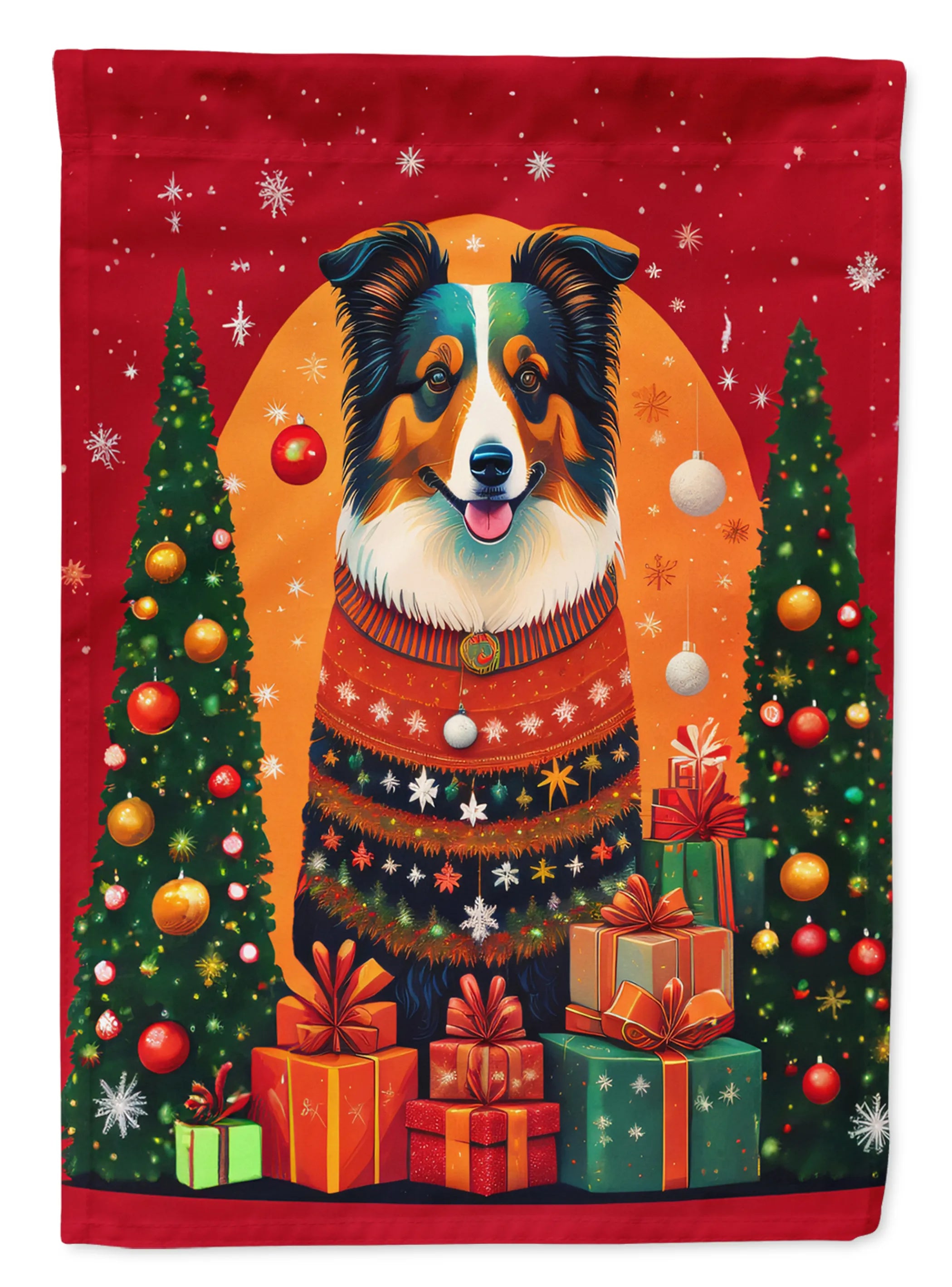 Holiday Christmas Decorative Flag - Size: GARDEN SIZE | Pack Of: 1 | Collection name: Holiday christmas