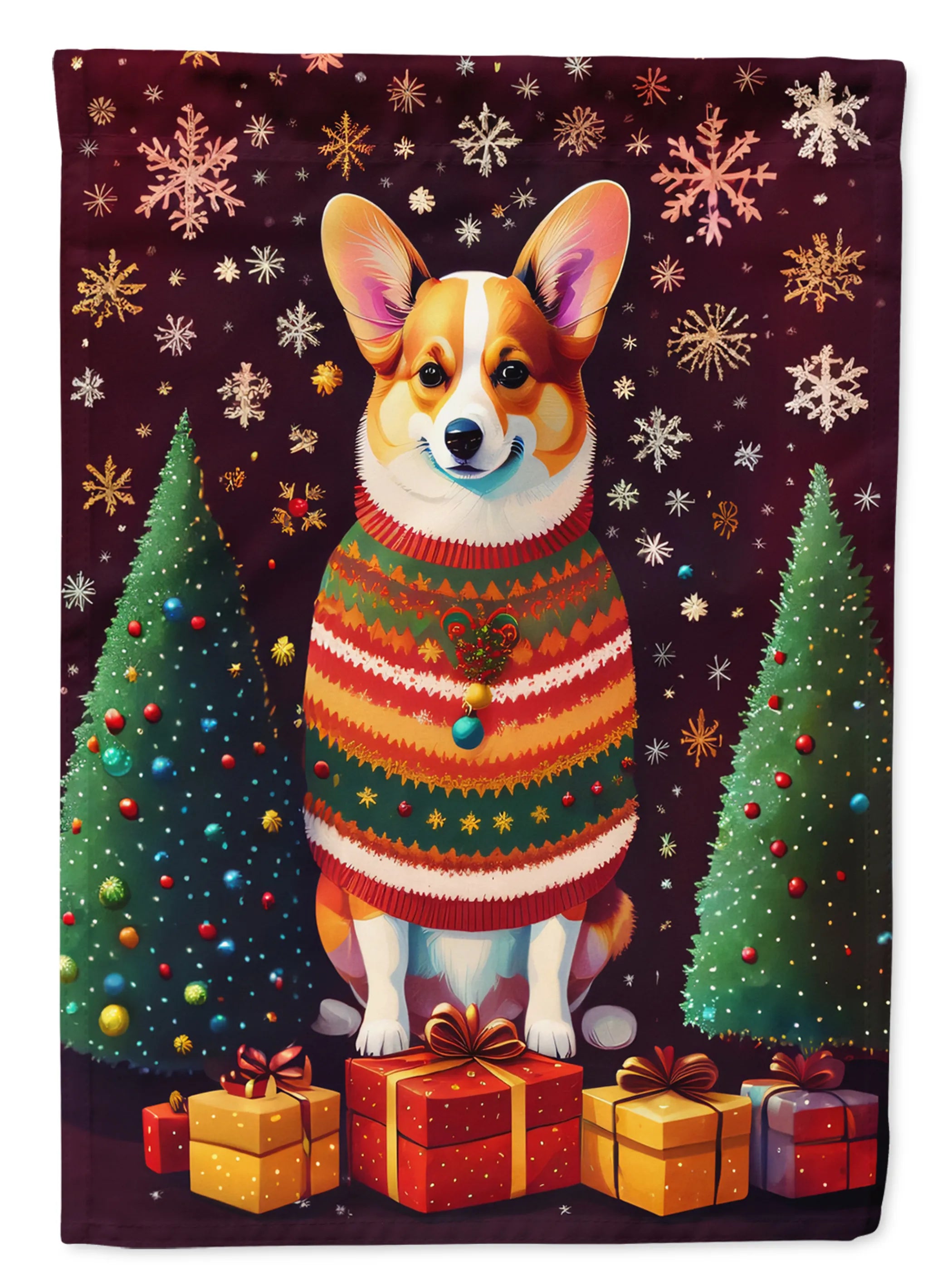 Holiday Christmas Decorative Flag - Size: GARDEN SIZE | Pack Of: 1 | Collection name: Holiday christmas