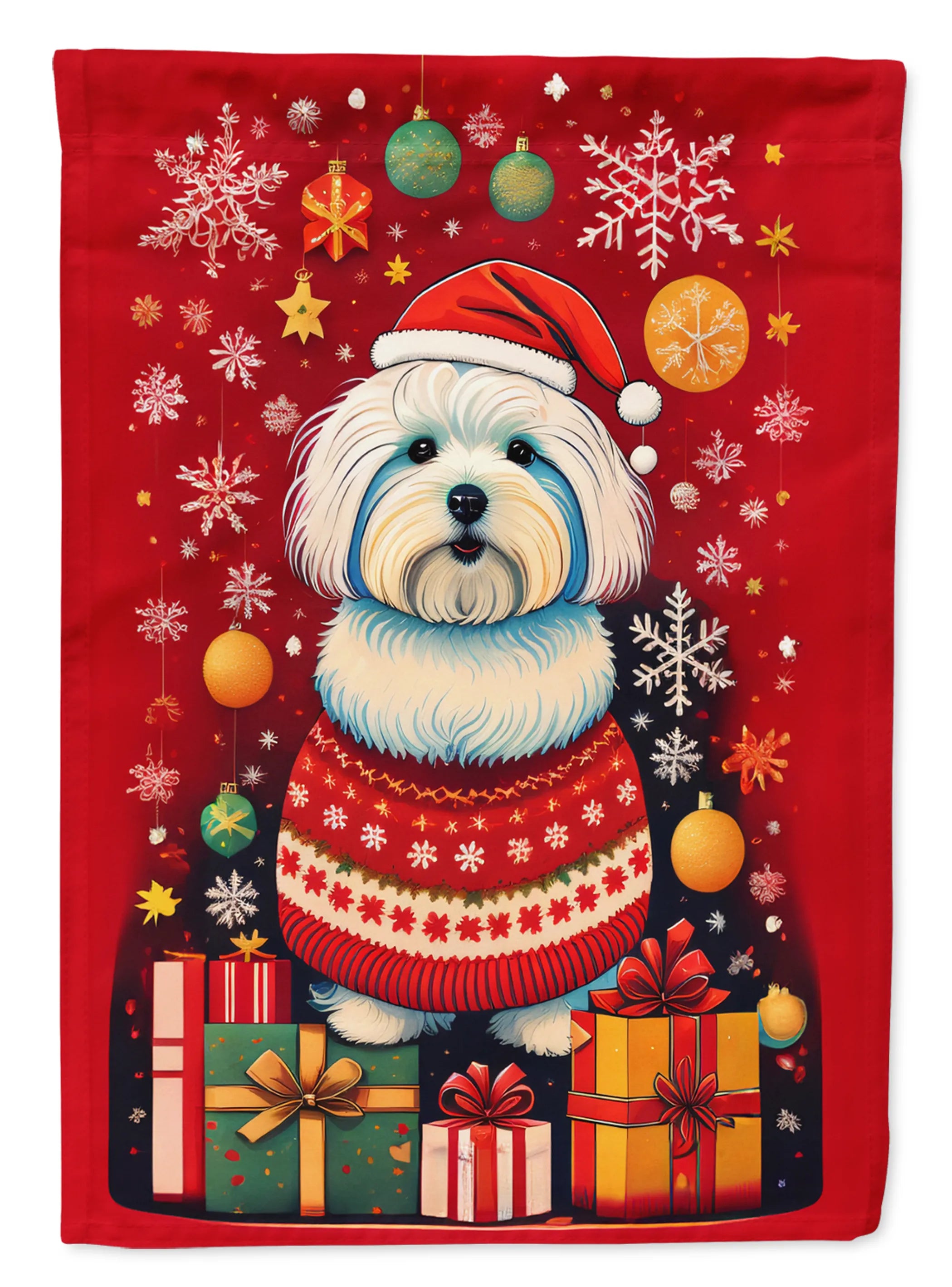 Holiday Christmas Decorative Flag - Size: GARDEN SIZE | Pack Of: 1 | Collection name: Holiday christmas