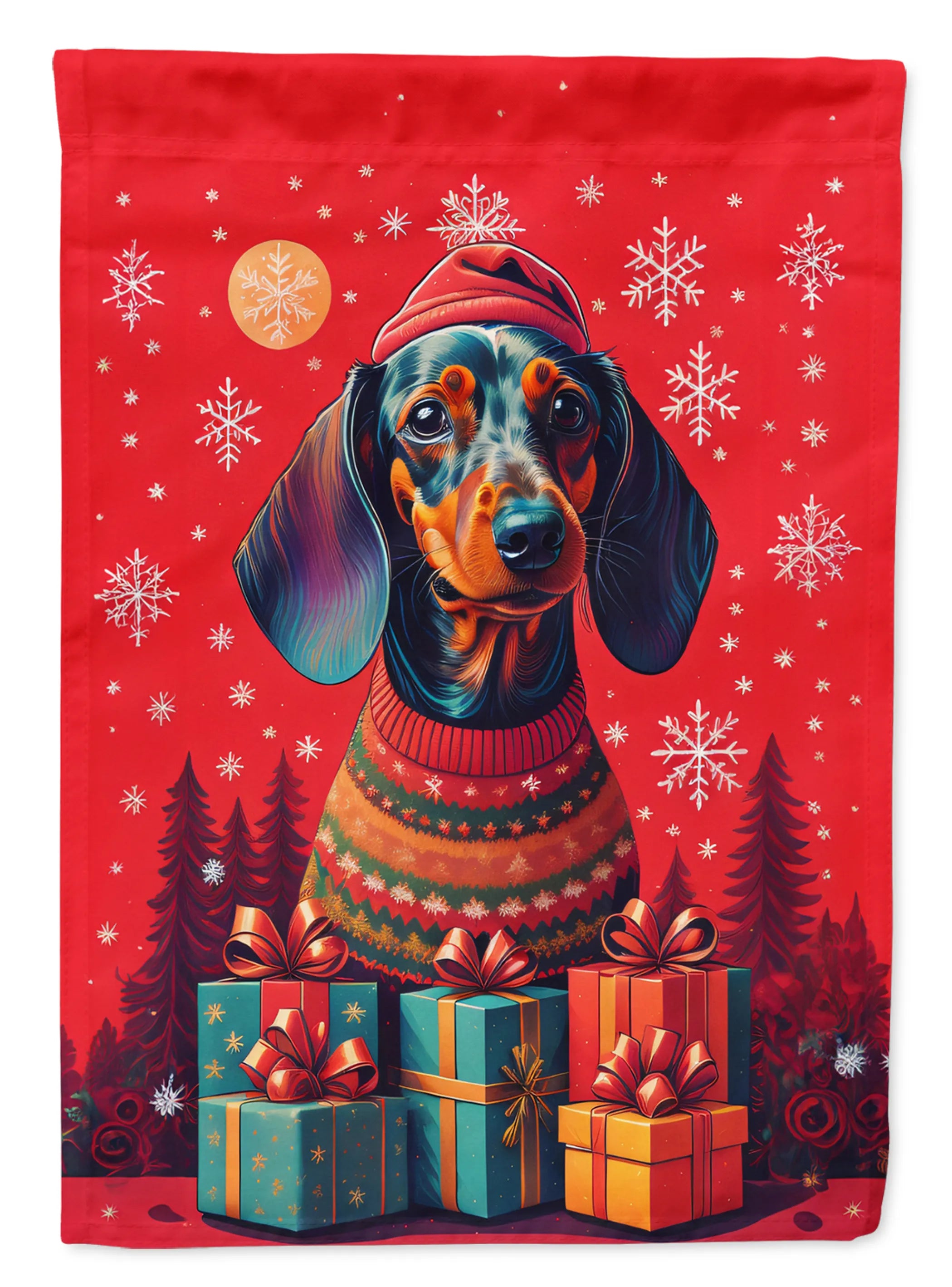 Holiday Christmas Decorative Flag - Size: GARDEN SIZE | Pack Of: 1 | Collection name: Holiday christmas