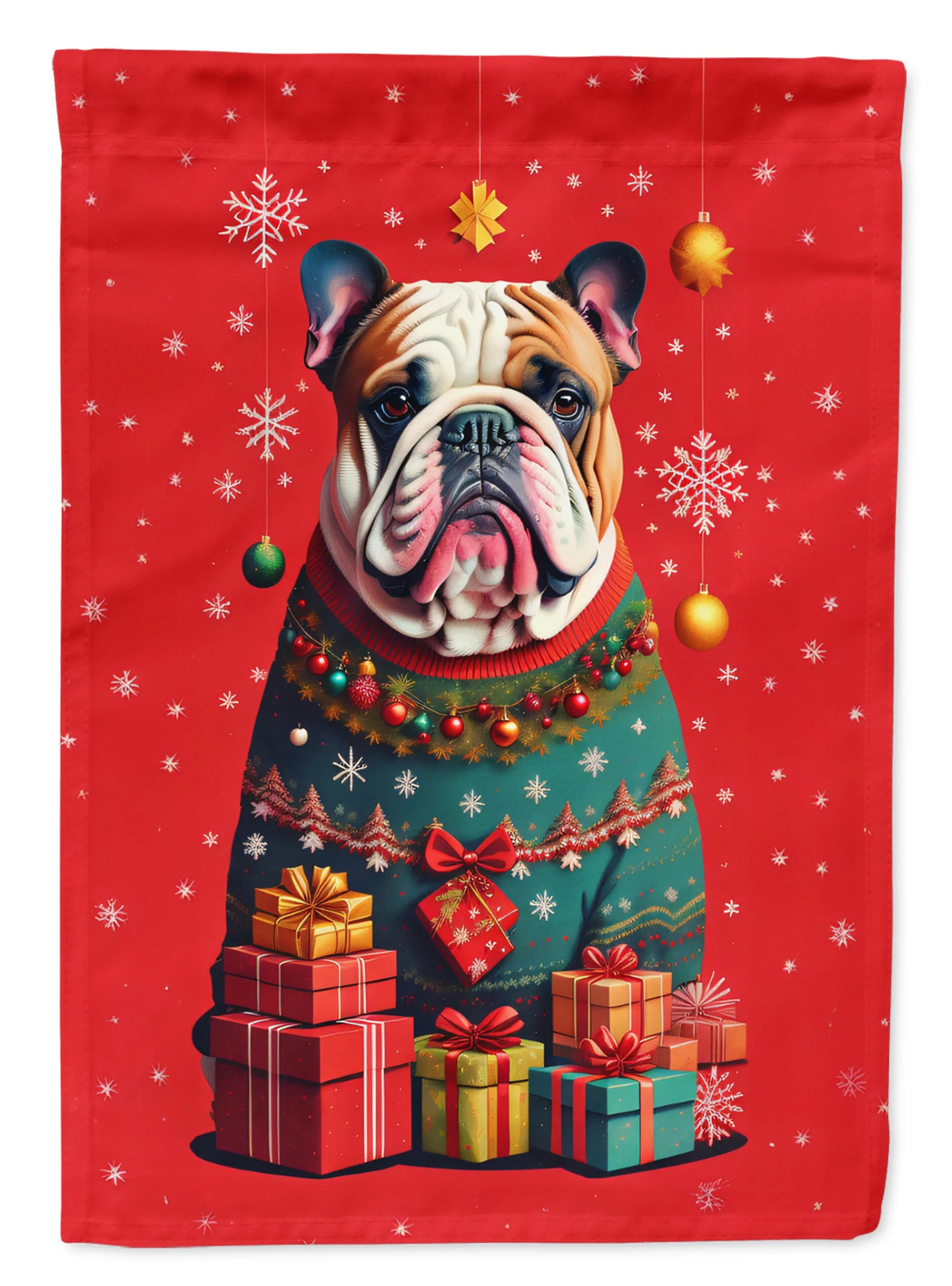 Holiday Christmas Decorative Flag - Size: GARDEN SIZE | Pack Of: 1 | Collection name: Holiday christmas