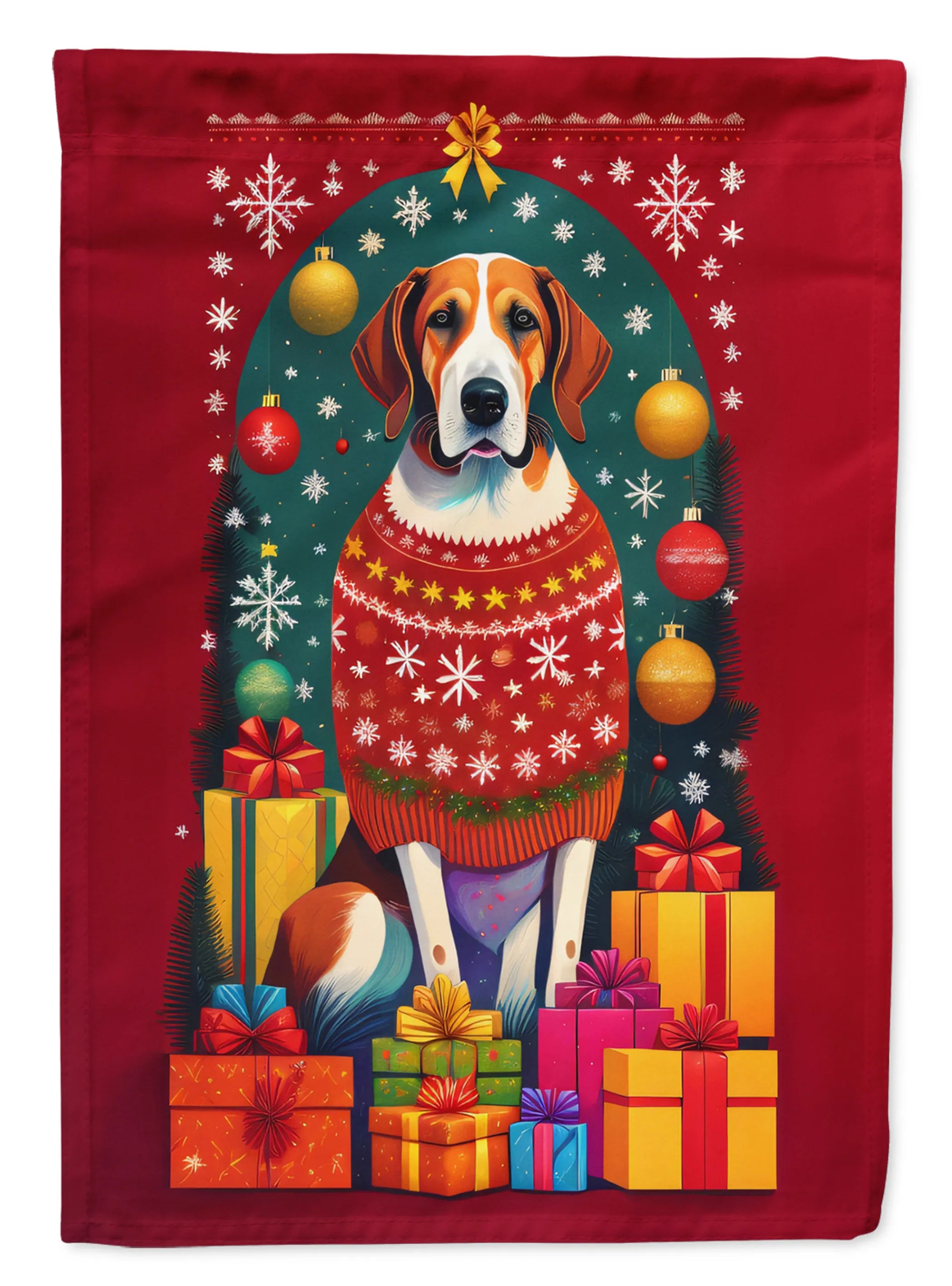 Holiday Christmas Decorative Flag - Size: GARDEN SIZE | Pack Of: 1 | Collection name: Holiday christmas