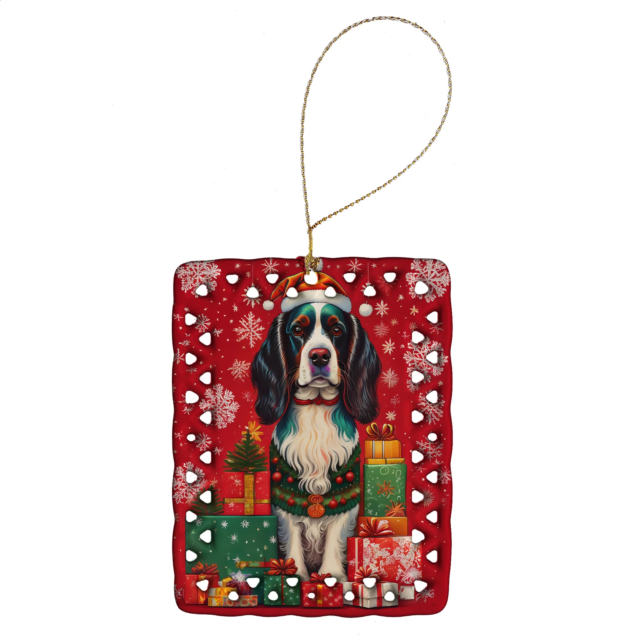 Holiday Christmas Porcelain Ornament