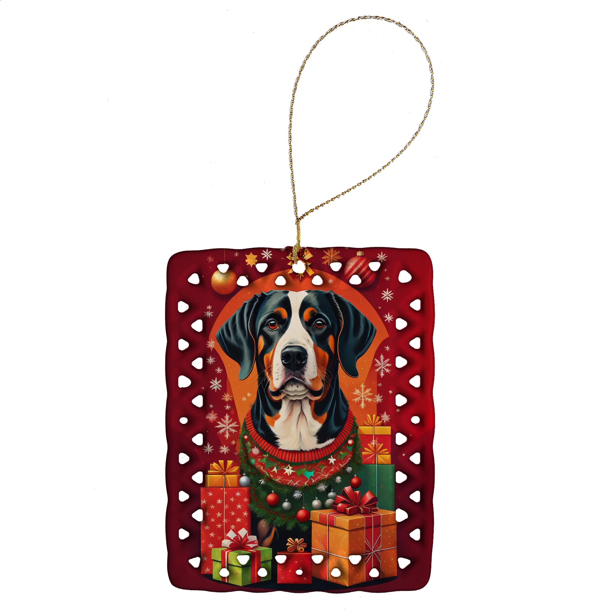 Holiday Christmas Porcelain Ornament