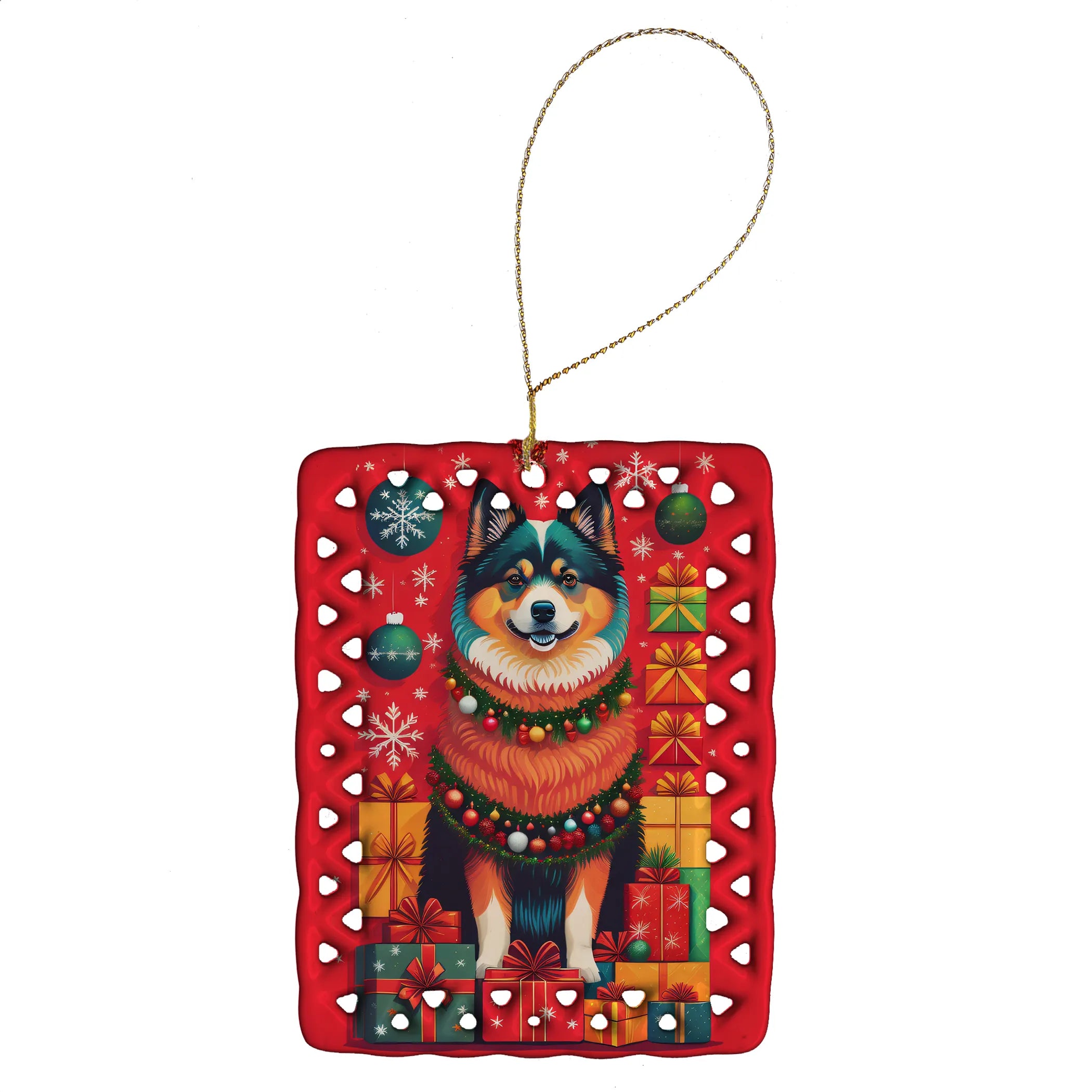 Holiday Christmas Porcelain Ornament