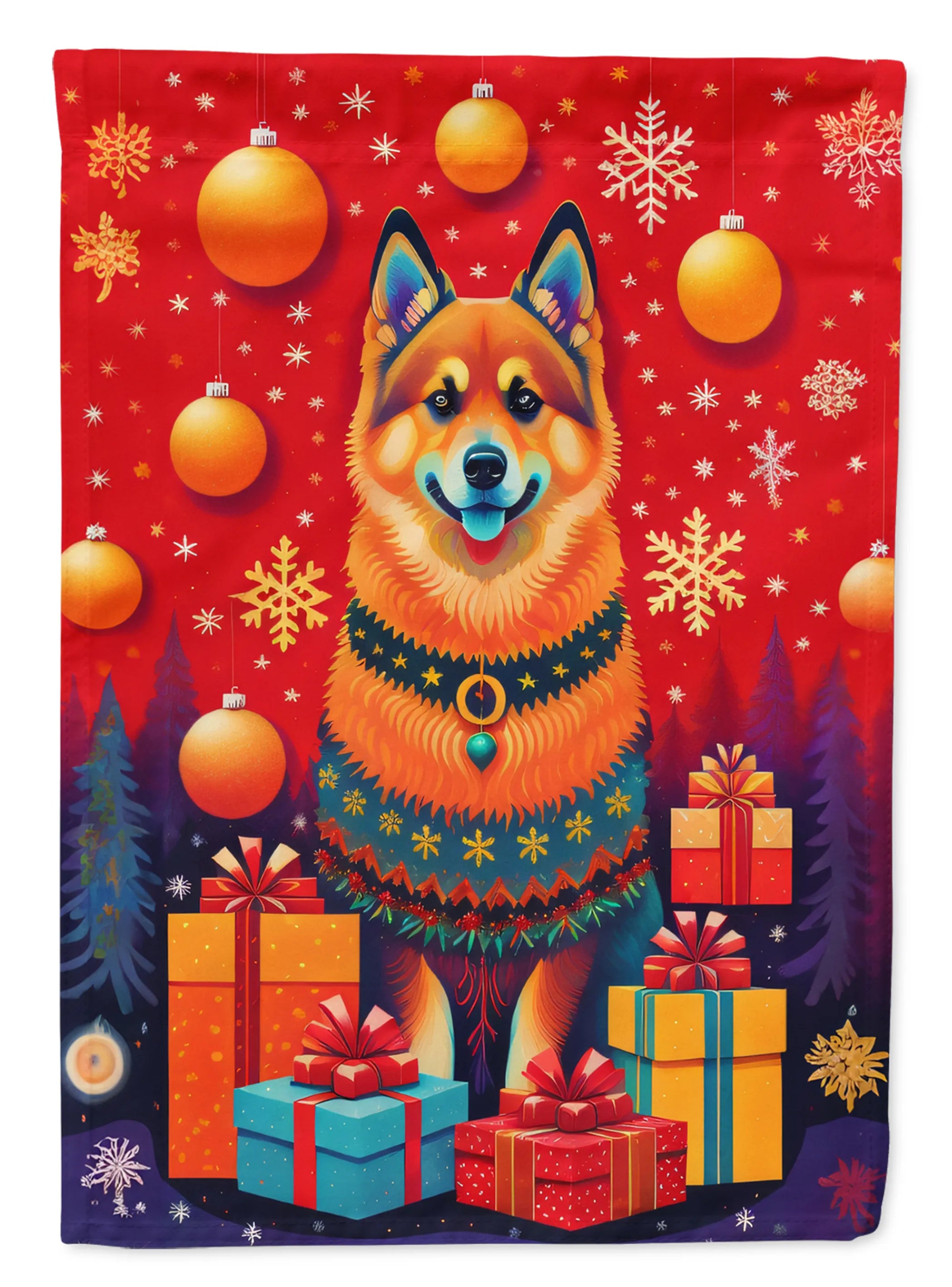 Holiday Christmas Decorative Flag - Size: GARDEN SIZE | Pack Of: 1 | Collection name: Holiday christmas