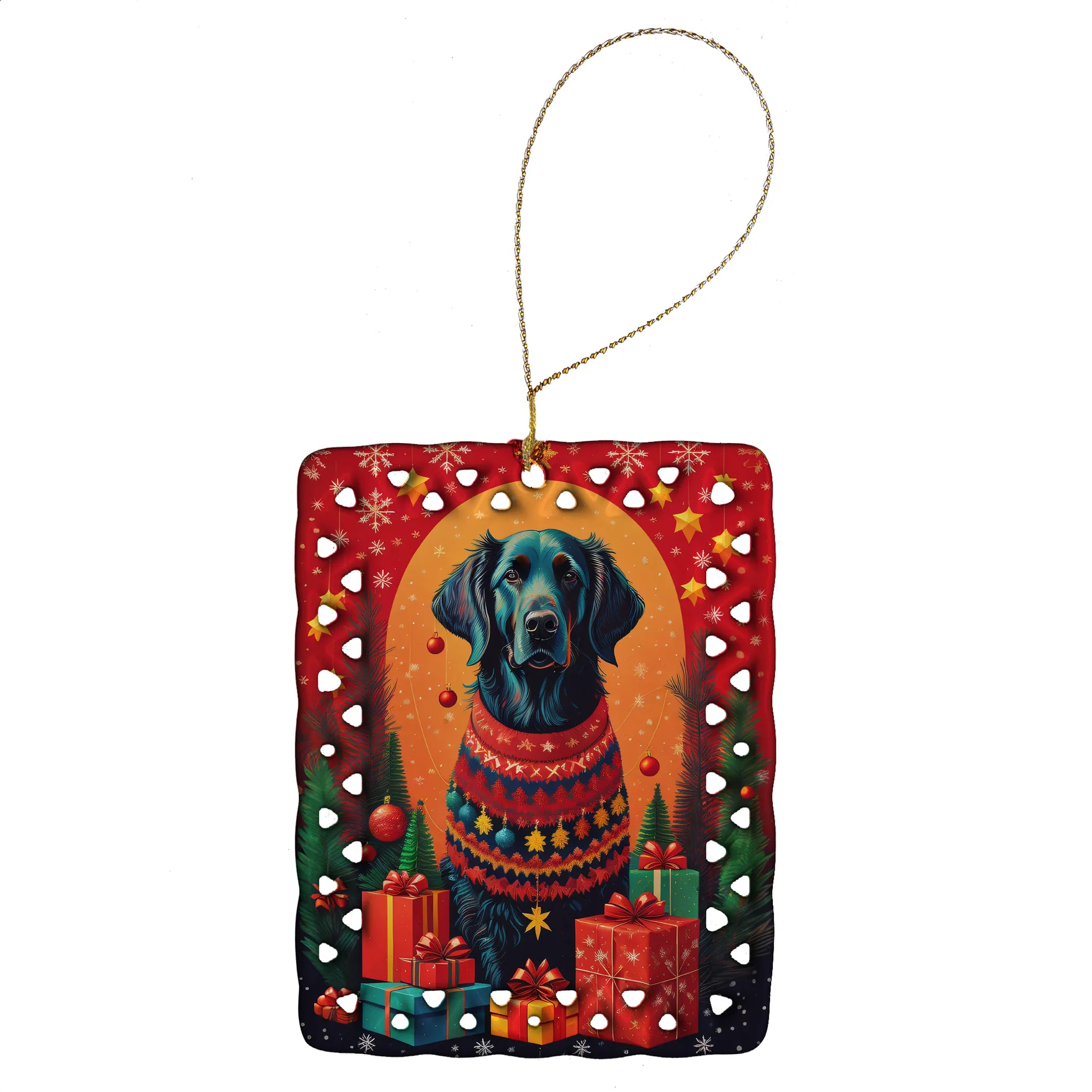 Holiday Christmas Porcelain Ornament