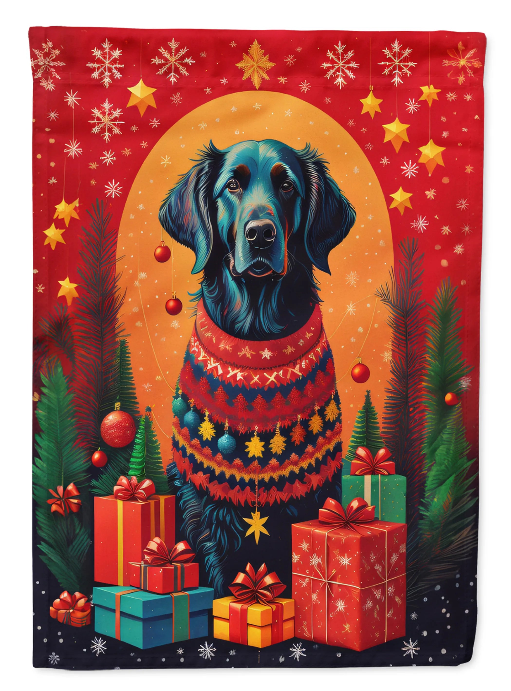 Holiday Christmas Decorative Flag - Size: GARDEN SIZE | Pack Of: 1 | Collection name: Holiday christmas