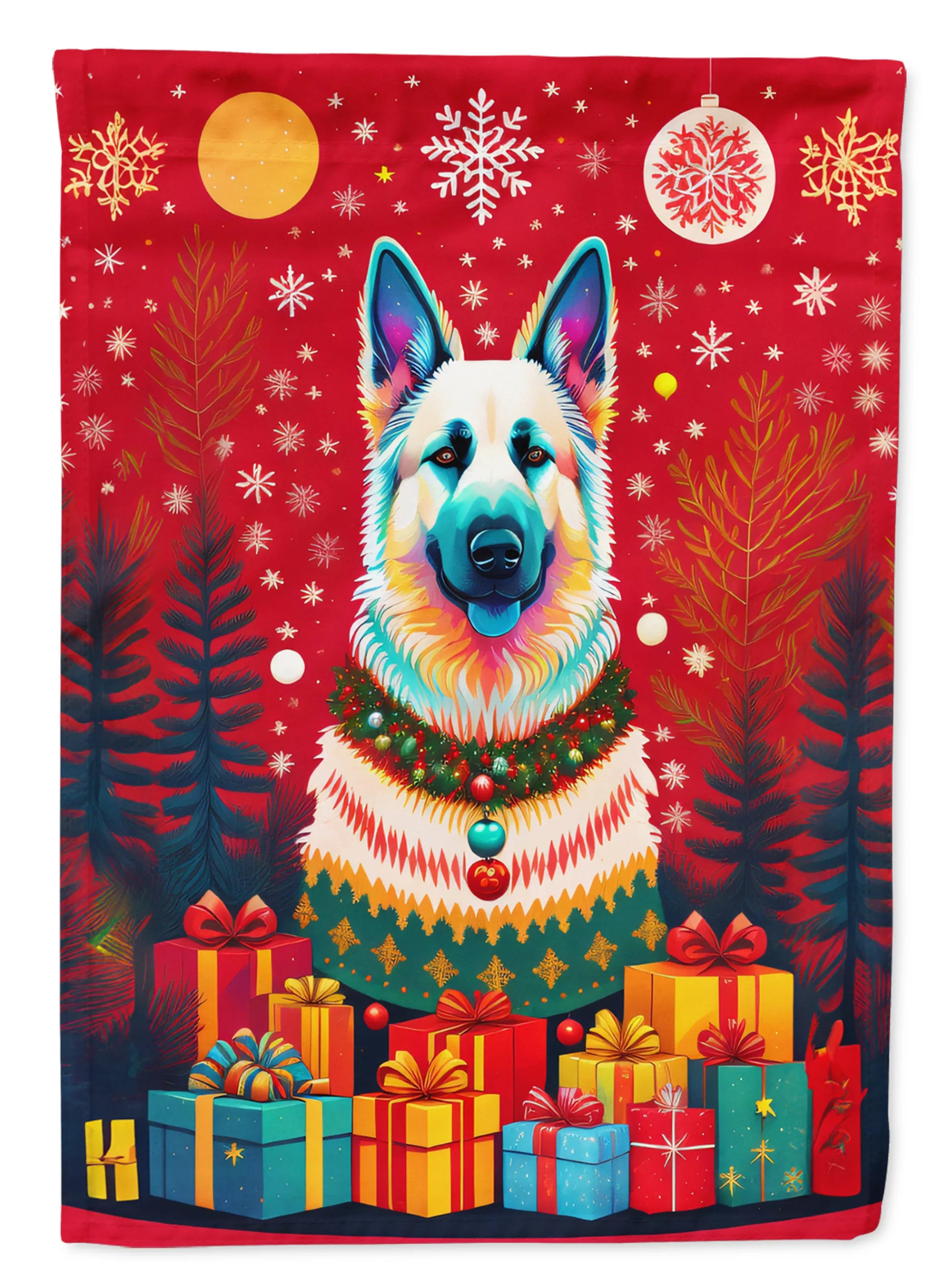 Holiday Christmas Decorative Flag - Size: GARDEN SIZE | Pack Of: 1 | Collection name: Holiday christmas