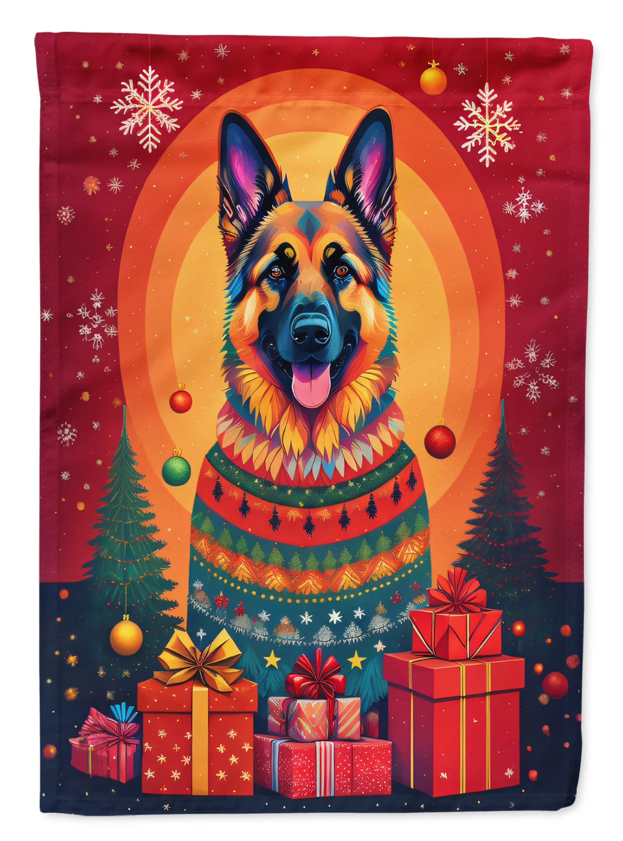 Holiday Christmas Decorative Flag - Size: GARDEN SIZE | Pack Of: 1 | Collection name: Holiday christmas