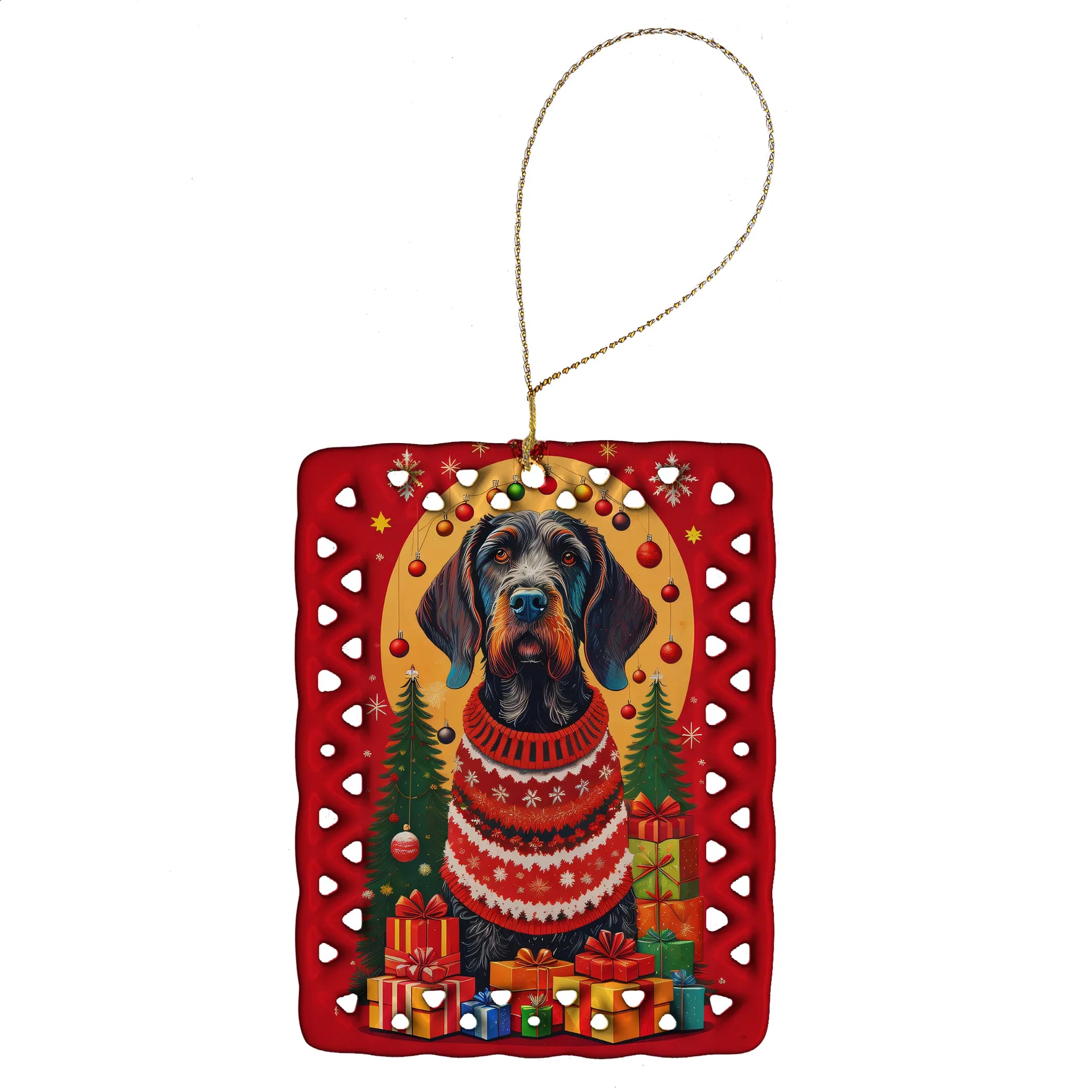Holiday Christmas Porcelain Ornament