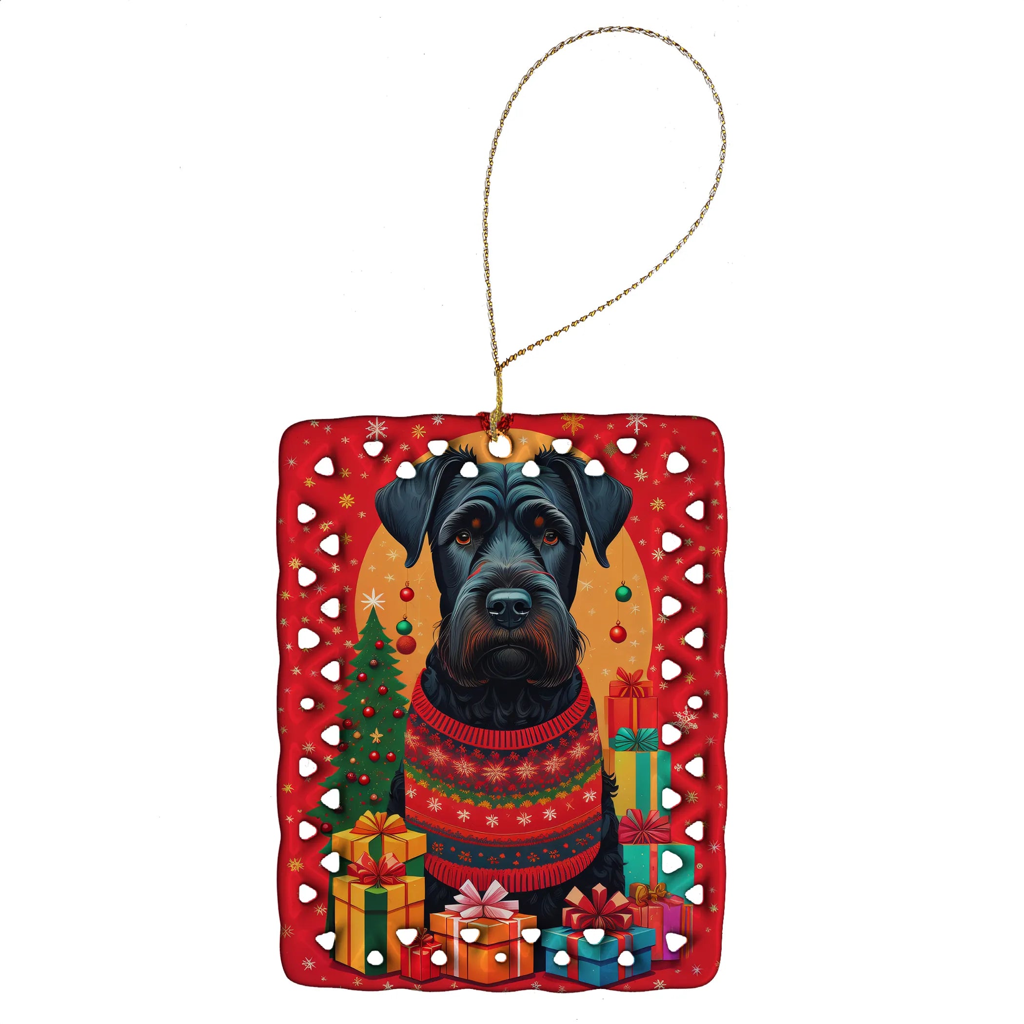 Holiday Christmas Porcelain Ornament