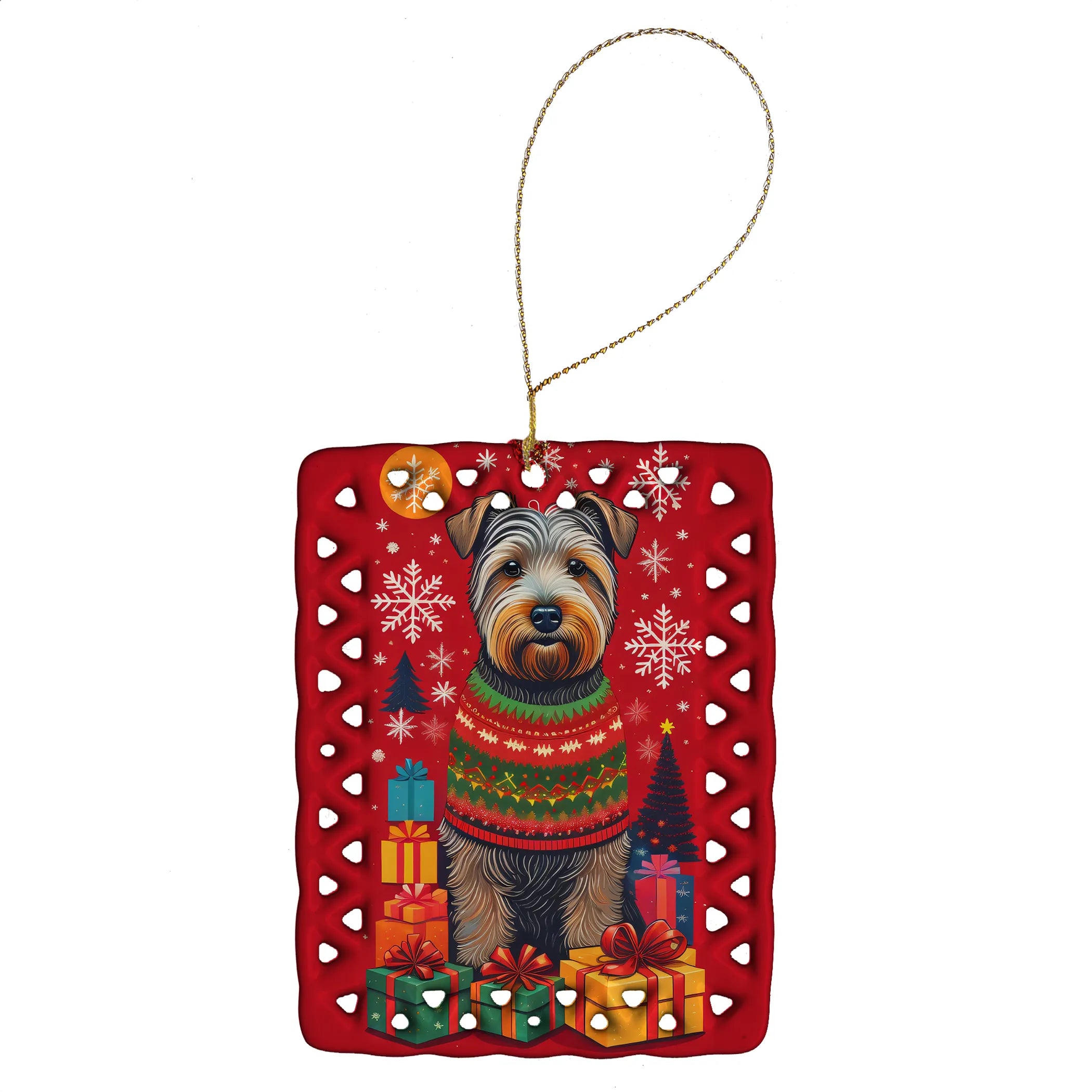 Holiday Christmas Porcelain Ornament