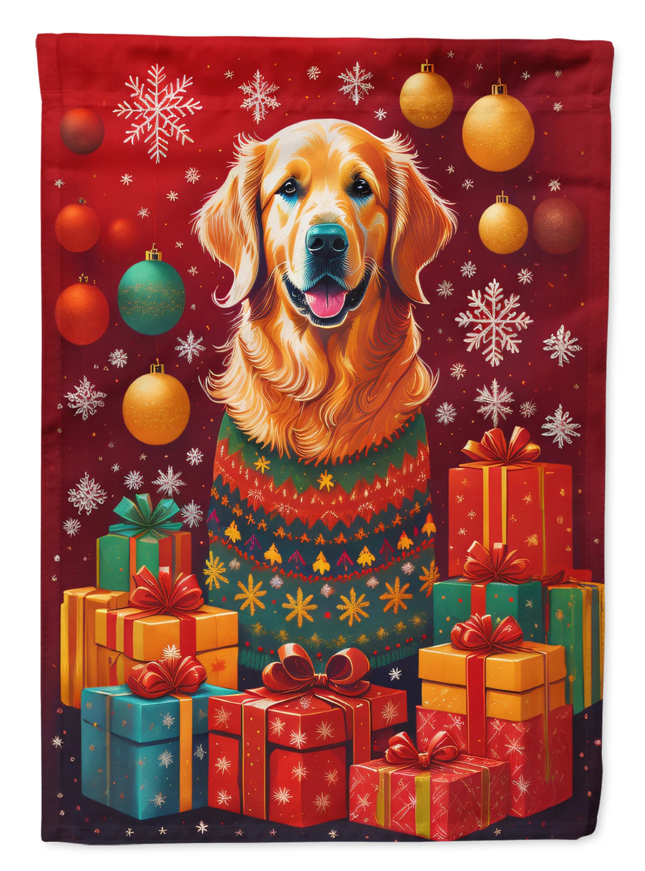 Holiday Christmas Decorative Flag - Size: GARDEN SIZE | Pack Of: 1 | Collection name: Holiday christmas