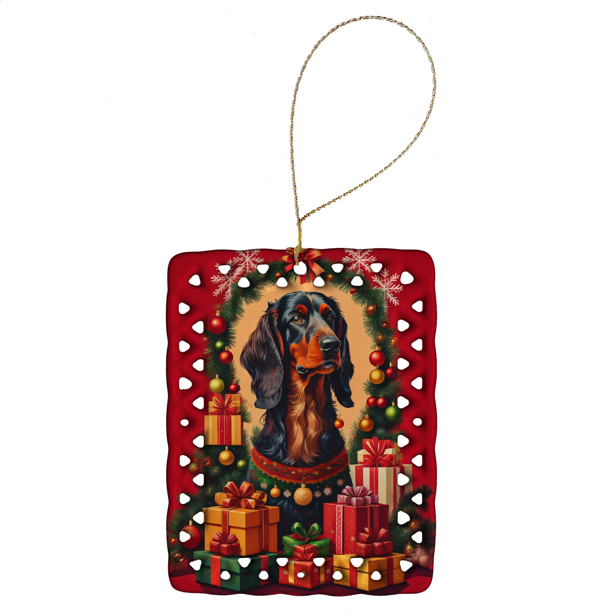 Holiday Christmas Porcelain Ornament