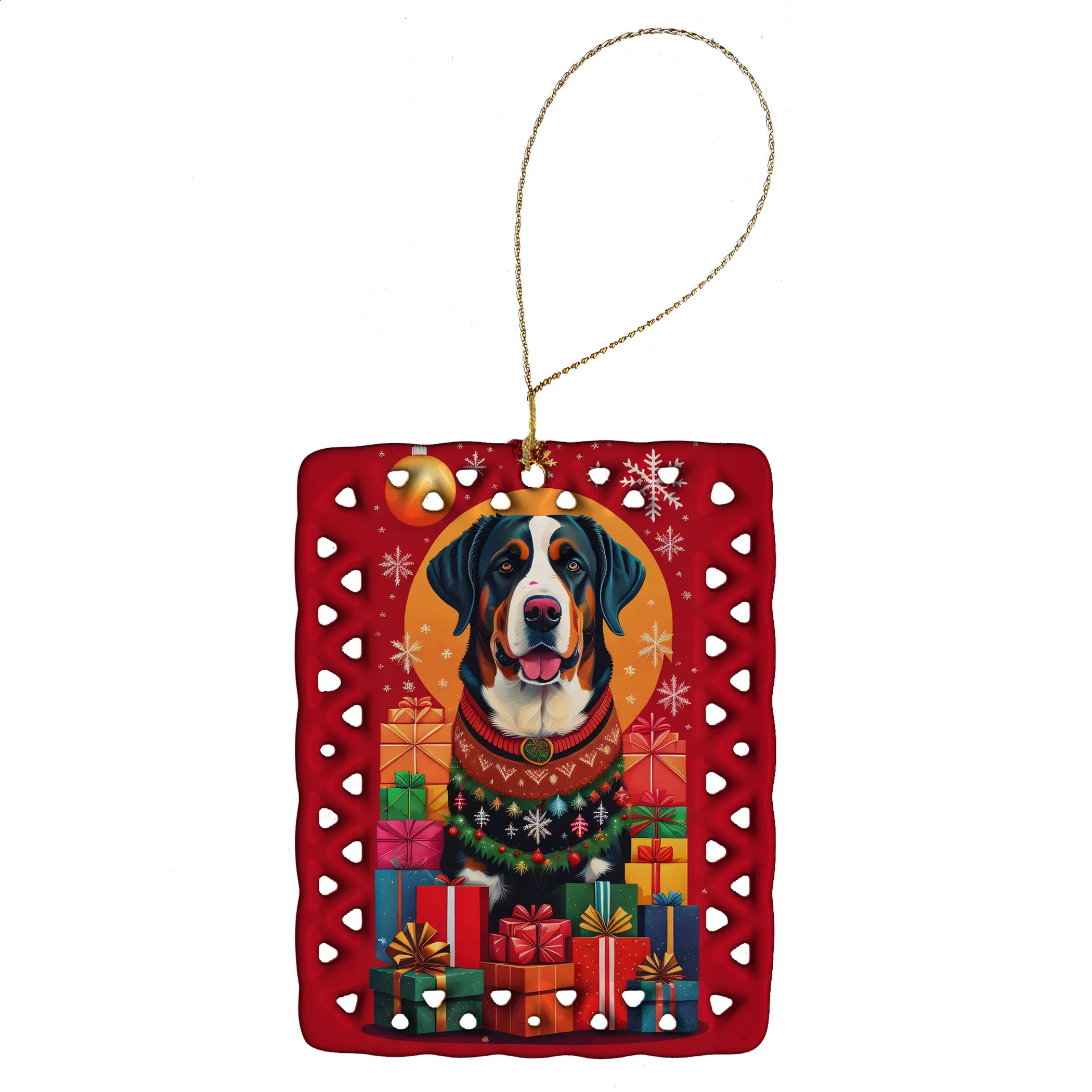 Holiday Christmas Porcelain Ornament