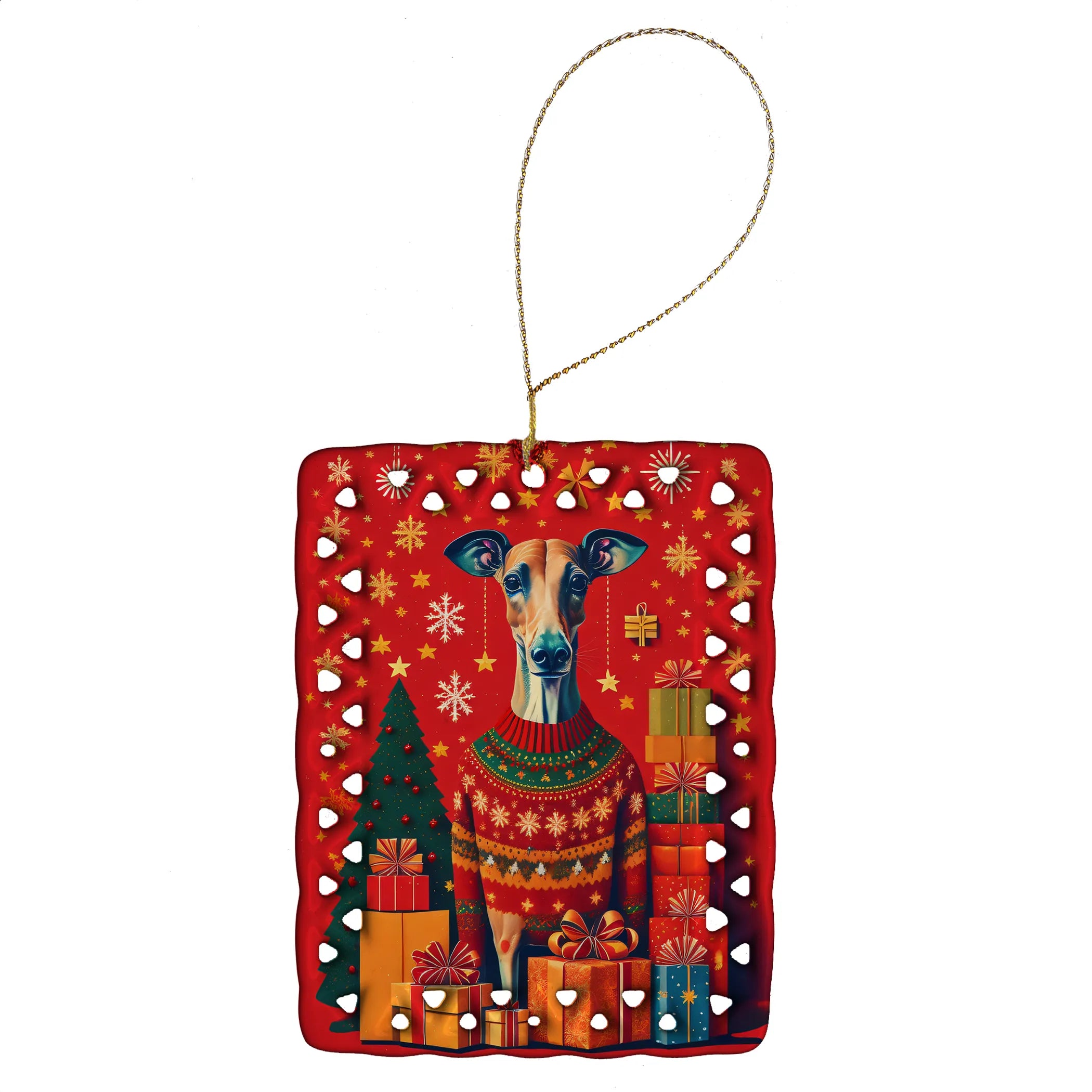 Holiday Christmas Porcelain Ornament