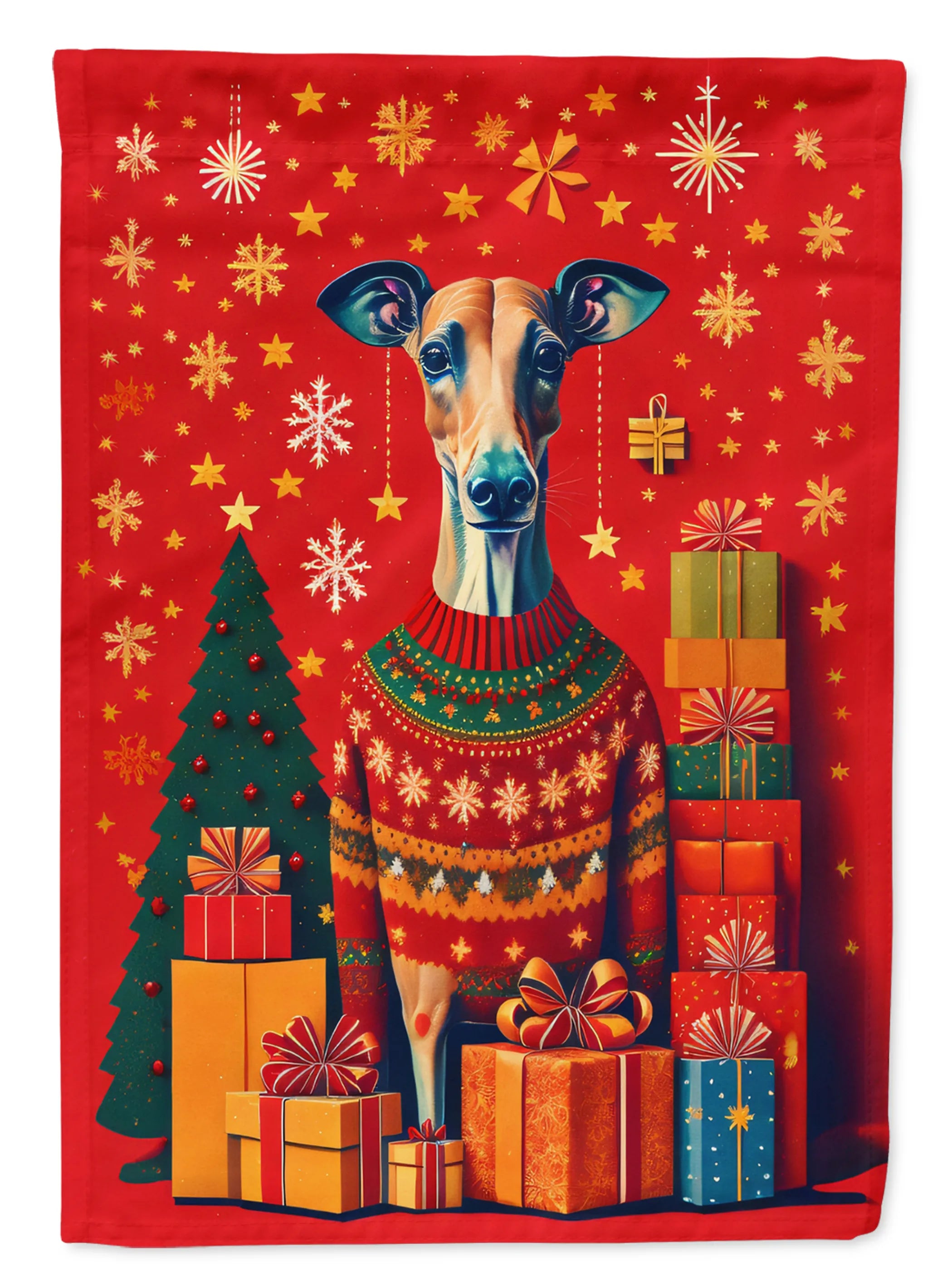Holiday Christmas Decorative Flag - Size: GARDEN SIZE | Pack Of: 1 | Collection name: Holiday christmas