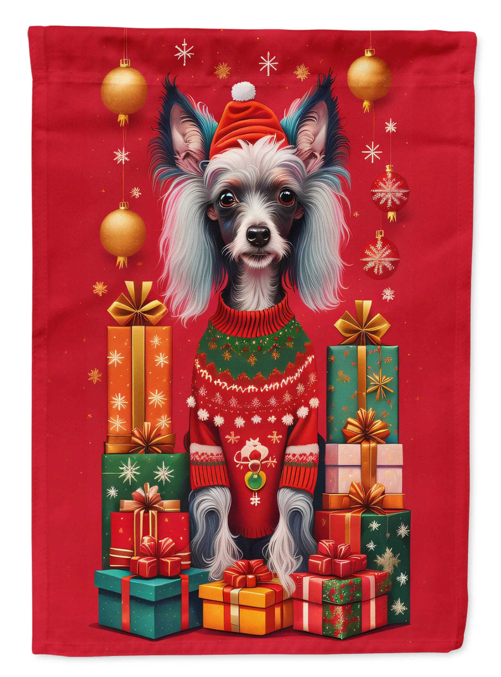 Holiday Christmas Decorative Flag - Size: GARDEN SIZE | Pack Of: 1 | Collection name: Holiday christmas