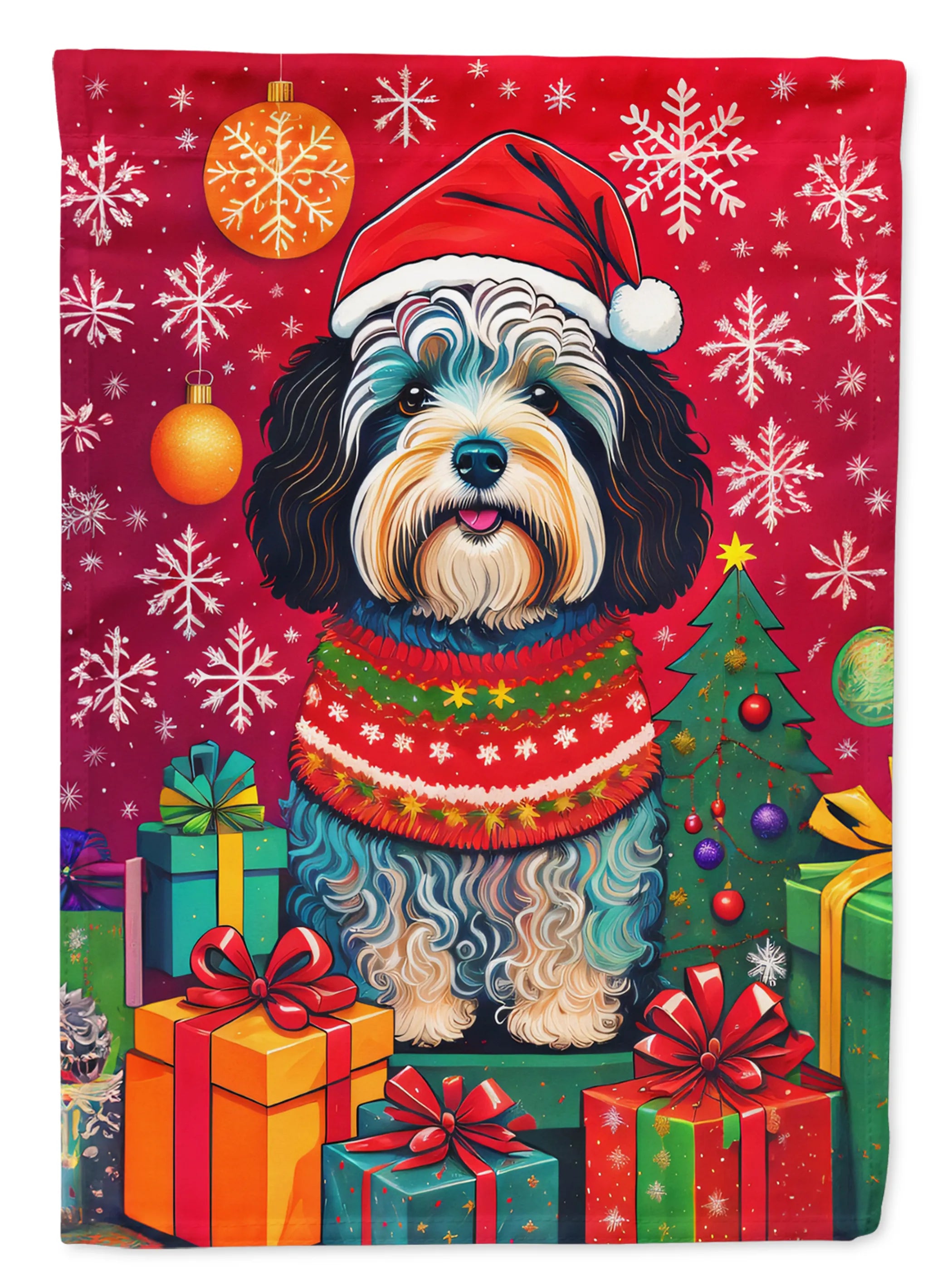 Holiday Christmas Decorative Flag - Size: GARDEN SIZE | Pack Of: 1 | Collection name: Holiday christmas