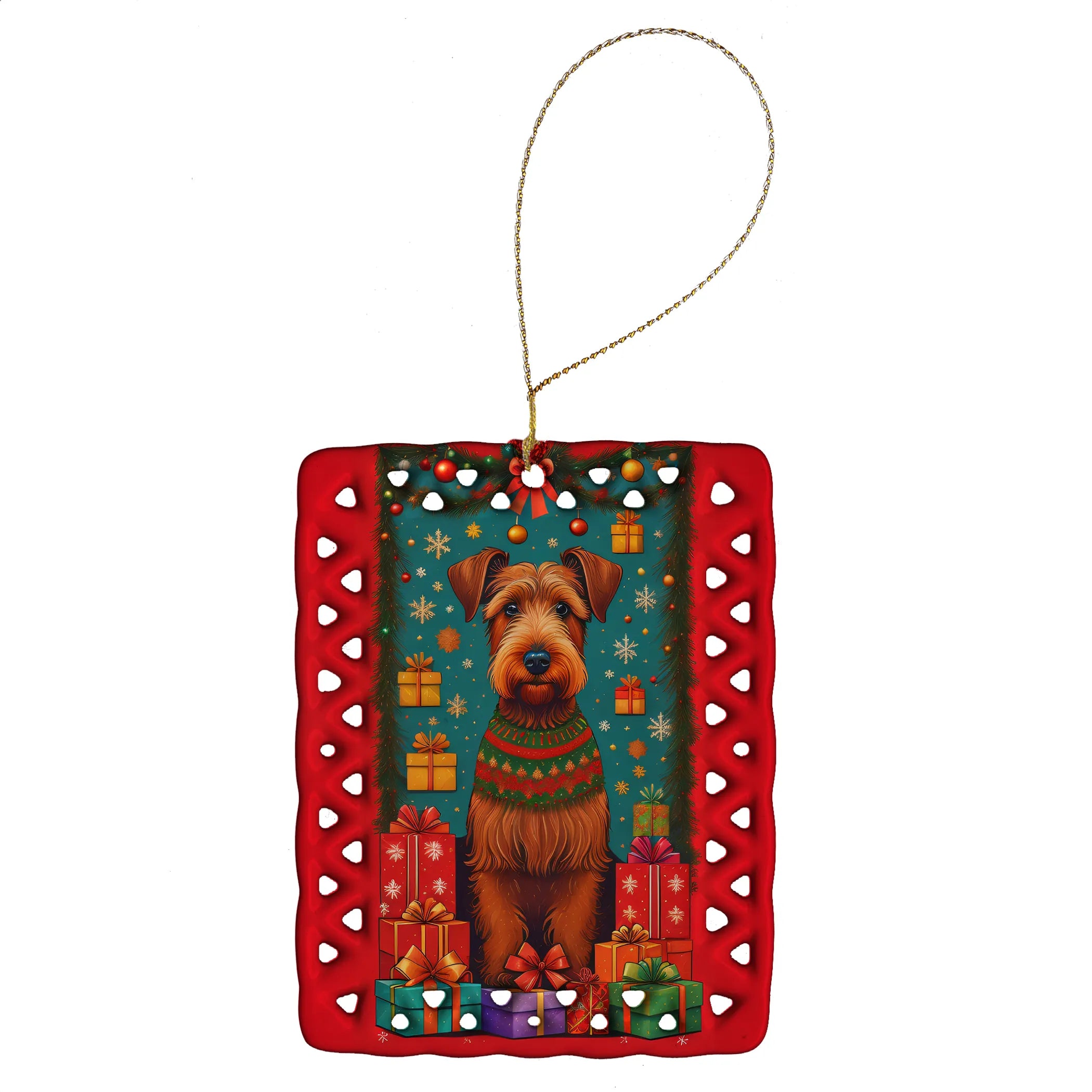Holiday Christmas Porcelain Ornament