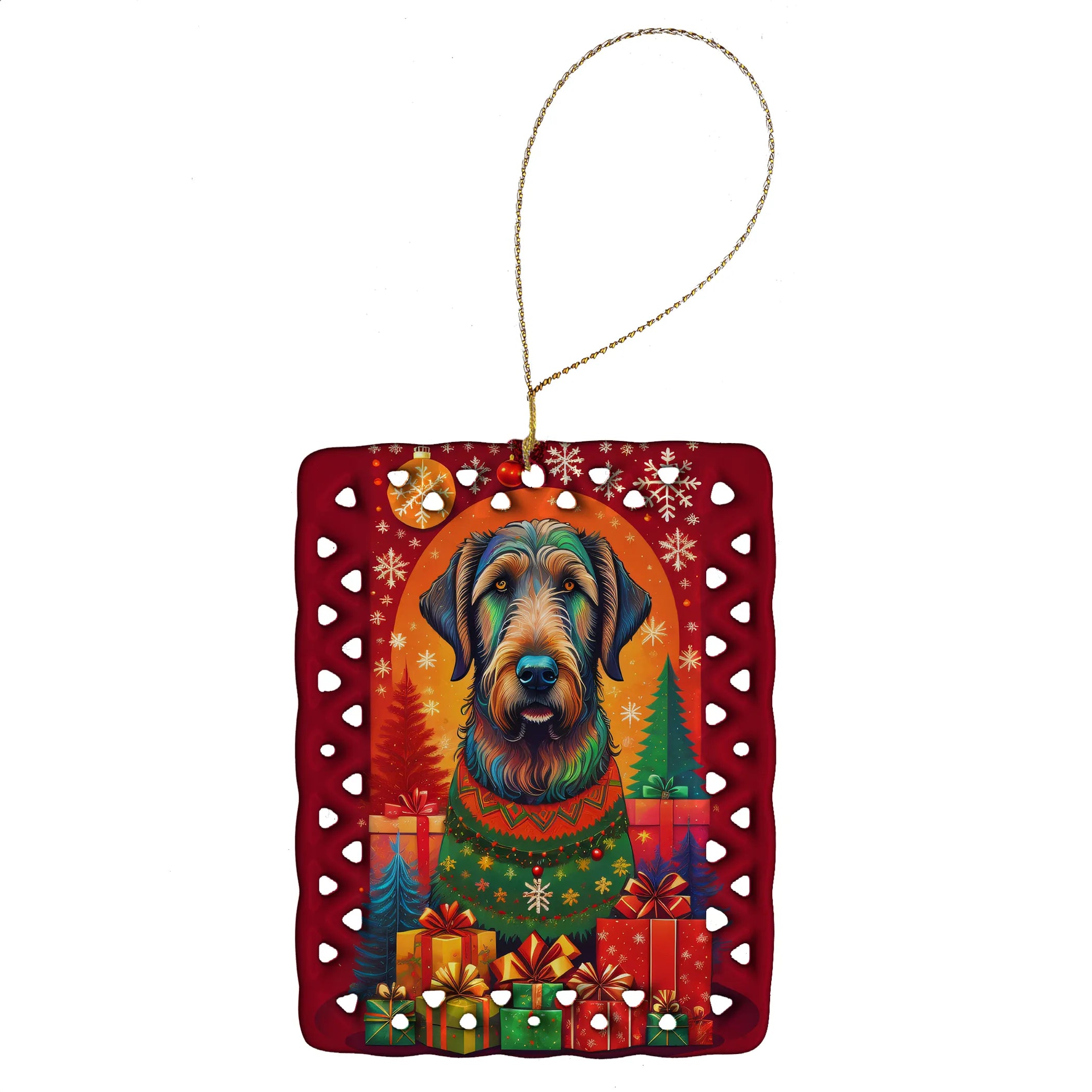 Holiday Christmas Porcelain Ornament