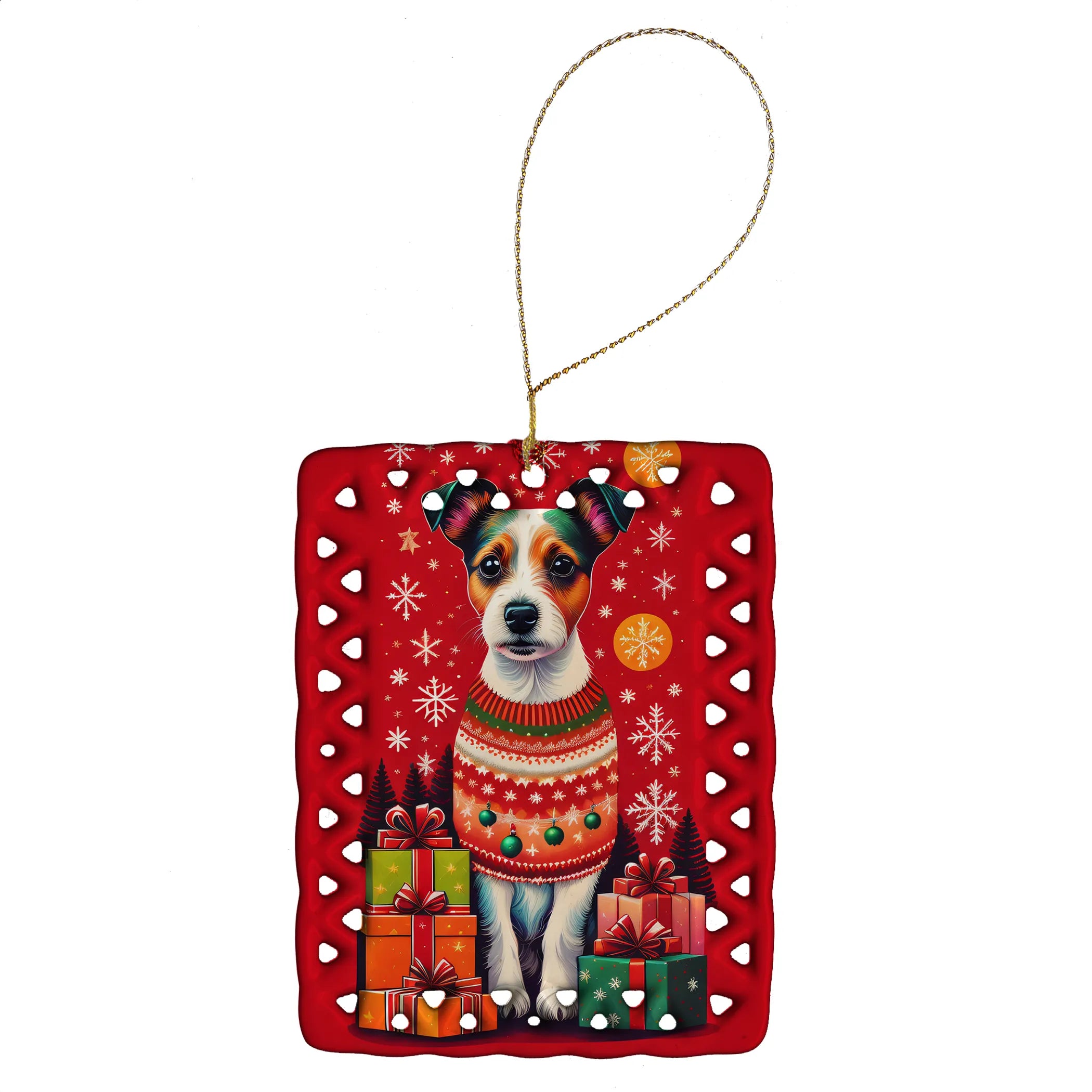Holiday Christmas Porcelain Ornament