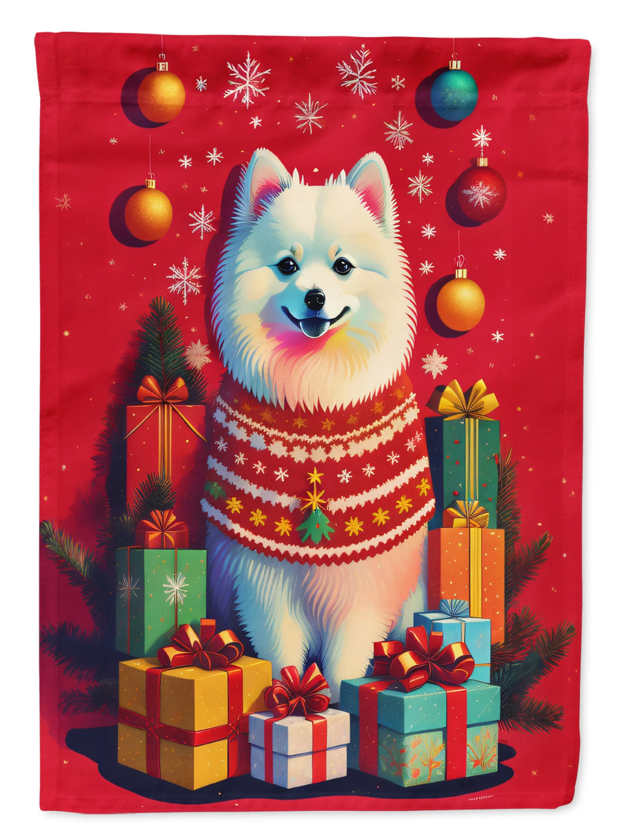 Holiday Christmas Decorative Flag - Size: GARDEN SIZE | Pack Of: 1 | Collection name: Holiday christmas