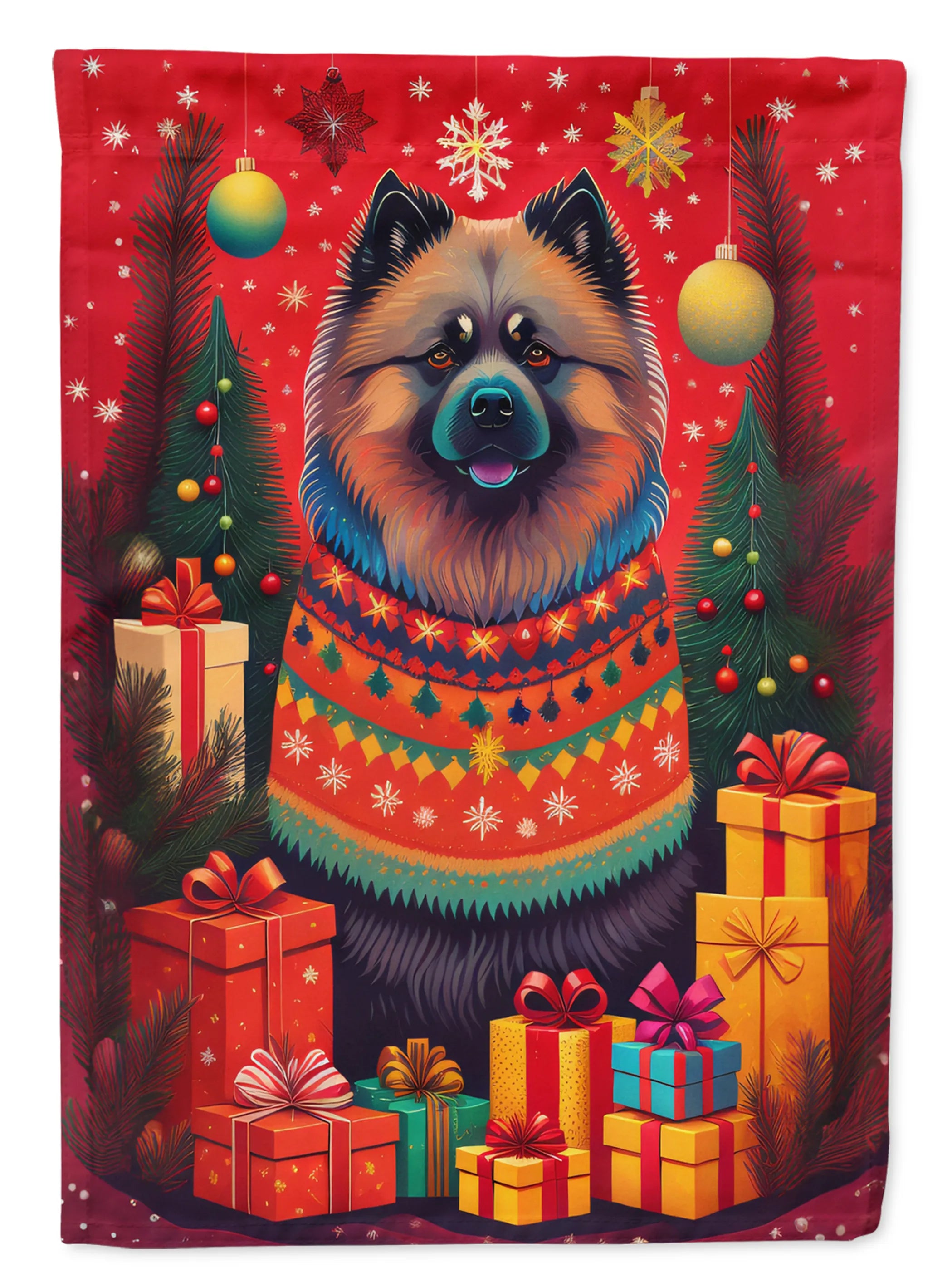Holiday Christmas Decorative Flag - Size: GARDEN SIZE | Pack Of: 1 | Collection name: Holiday christmas