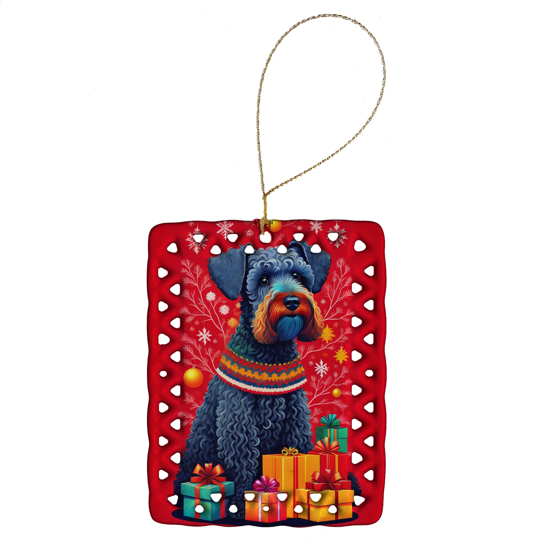 Holiday Christmas Porcelain Ornament