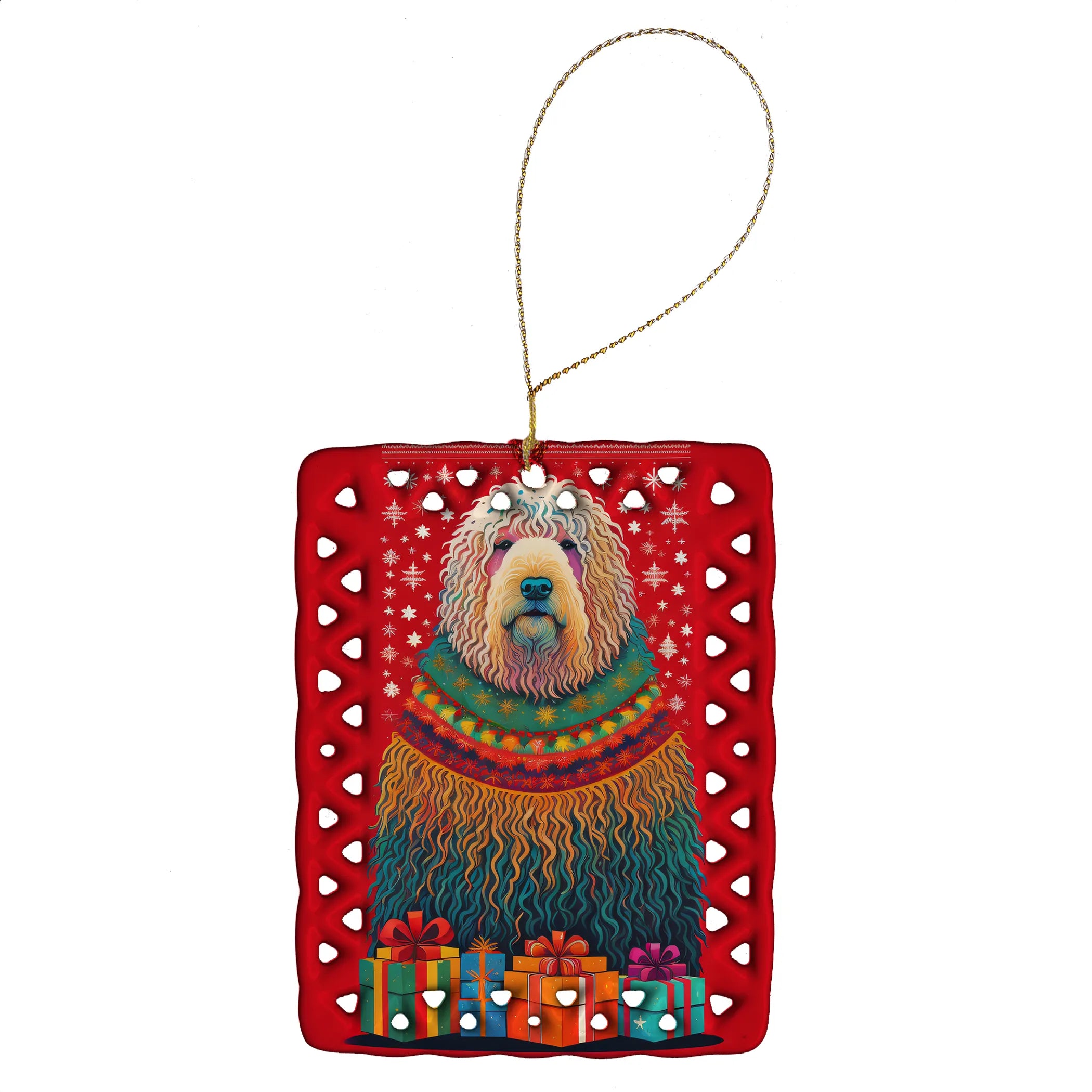 Holiday Christmas Porcelain Ornament