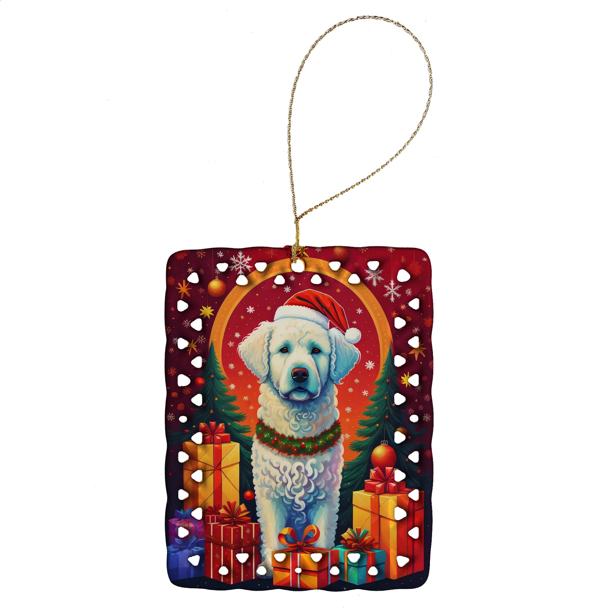 Holiday Christmas Porcelain Ornament