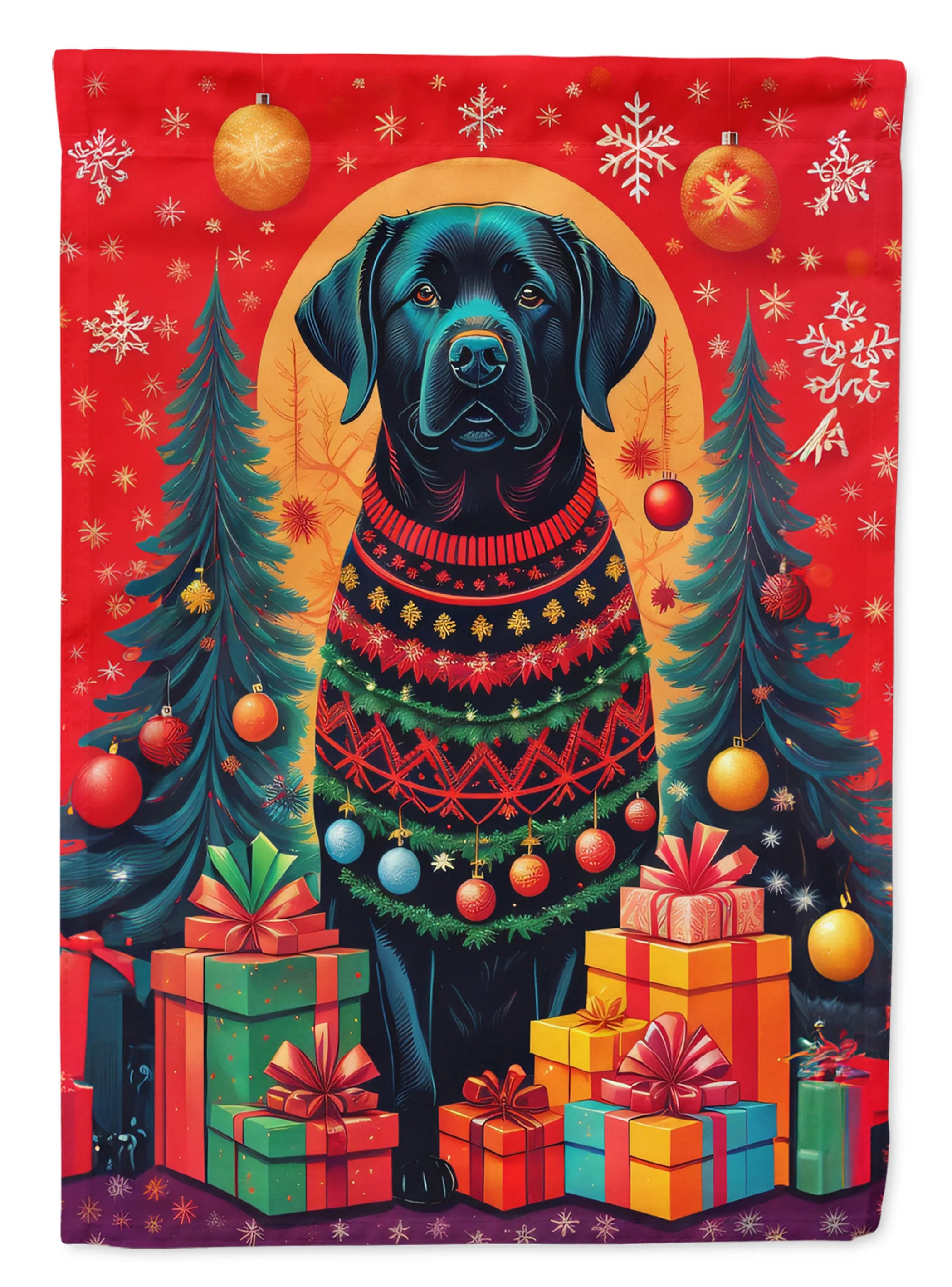 Holiday Christmas Decorative Flag - Size: GARDEN SIZE | Pack Of: 1 | Collection name: Holiday christmas