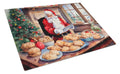 Cookies with Santa Claus Glass Cutting Board - Size: LARGE | Pack Of: 1 | Collection name: Cookies with santa claus