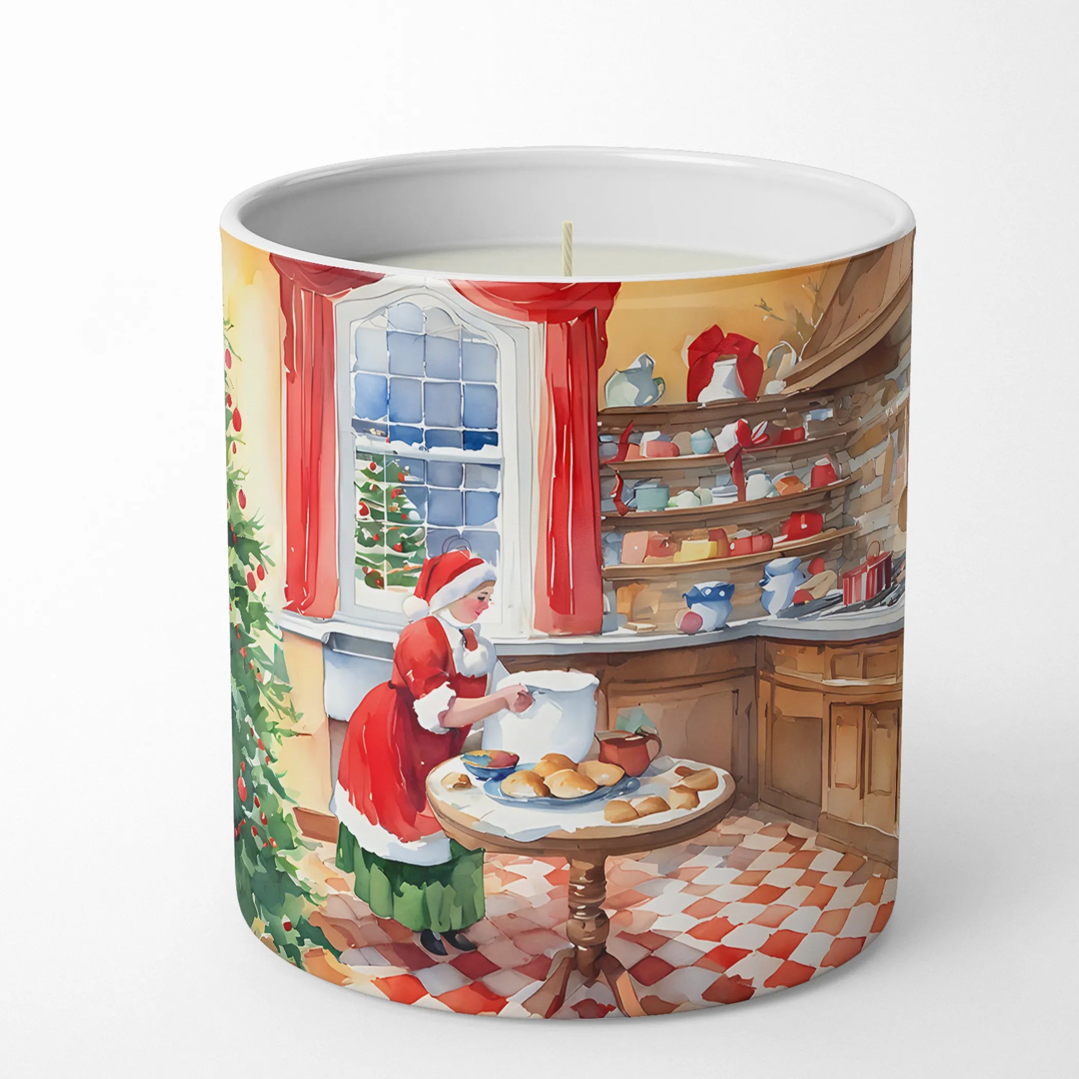Cookies with Santa Claus Decorative Soy Candle - Size: 10 OZ | Pack Of: 1 | Collection name: Cookies with santa claus