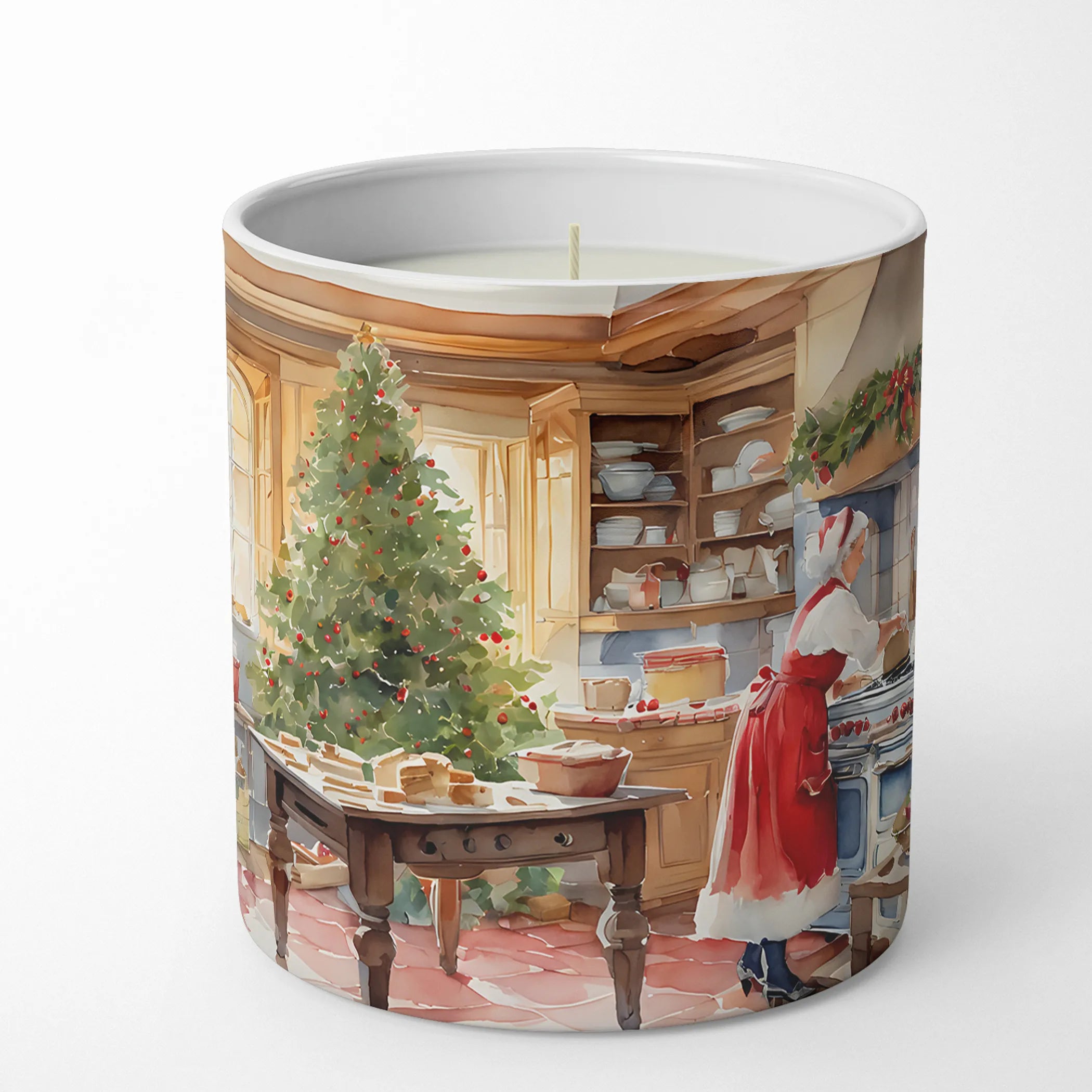 Cookies with Santa Claus Decorative Soy Candle - Size: 10 OZ | Pack Of: 1 | Collection name: Cookies with santa claus